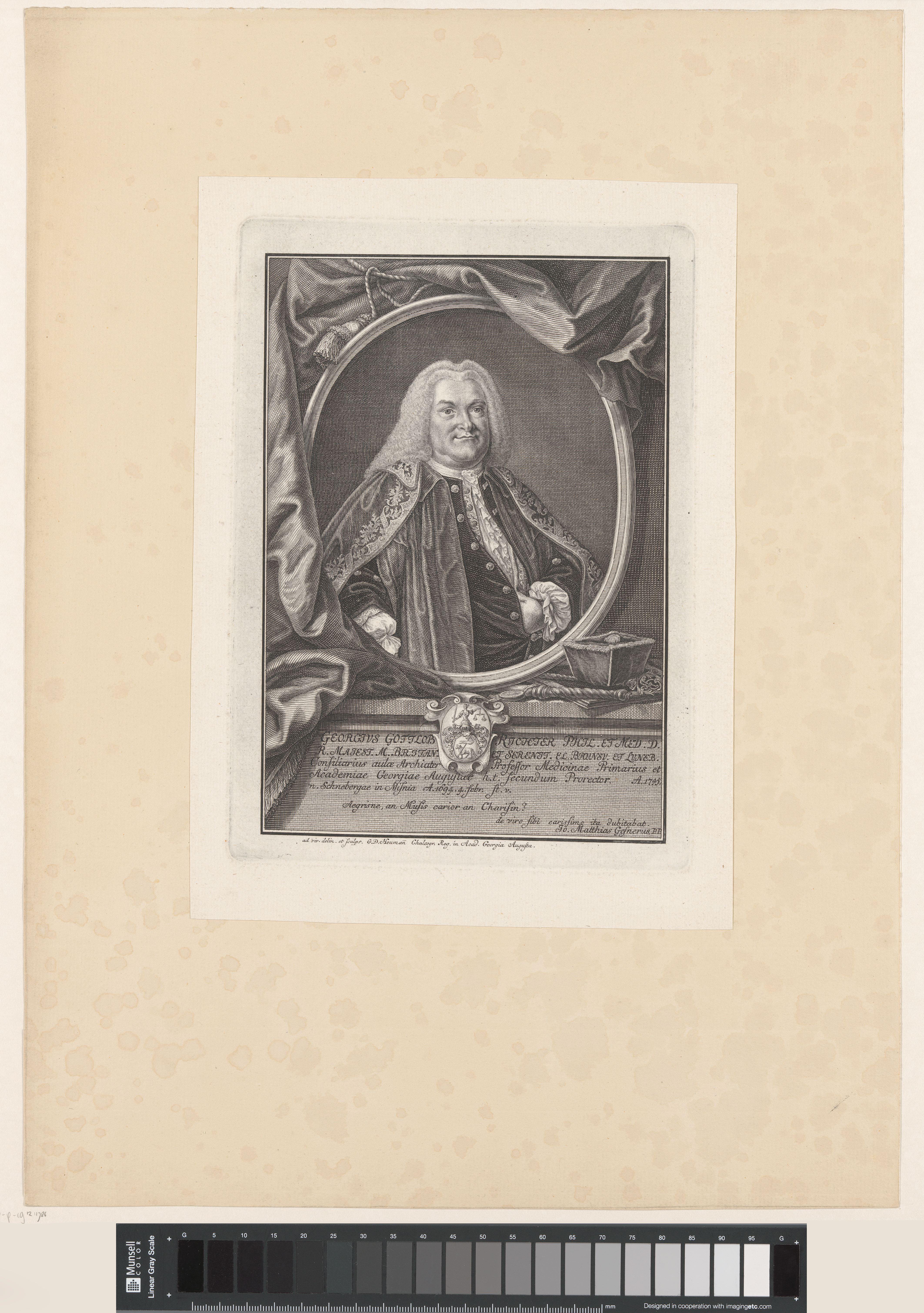 Portret van Georg Gottlob Richter