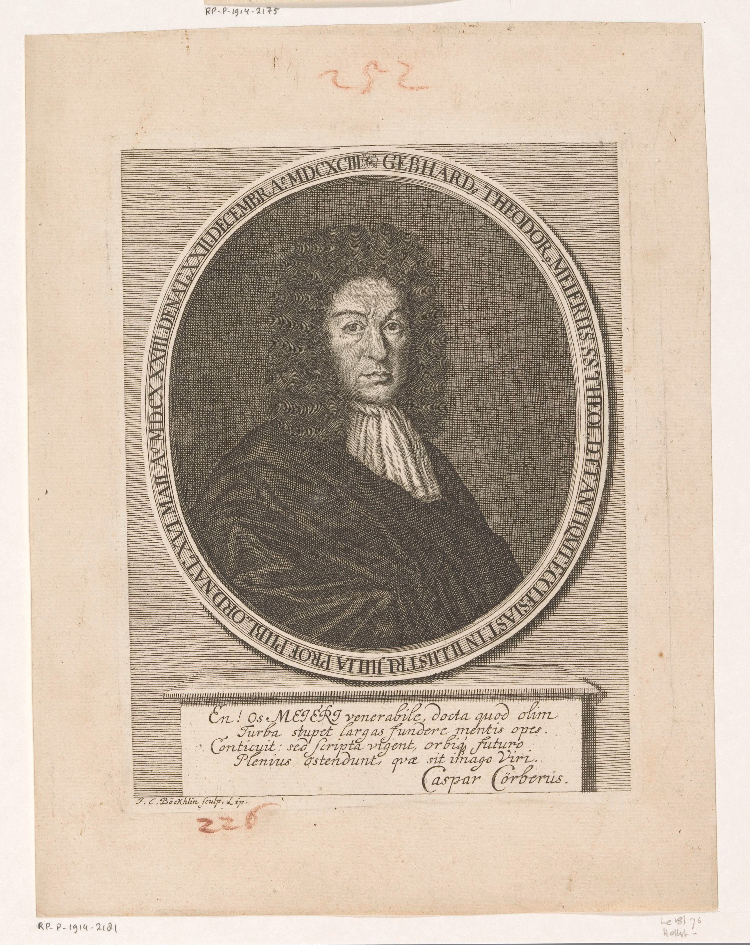 Portret van Gebhard Theodor Meier