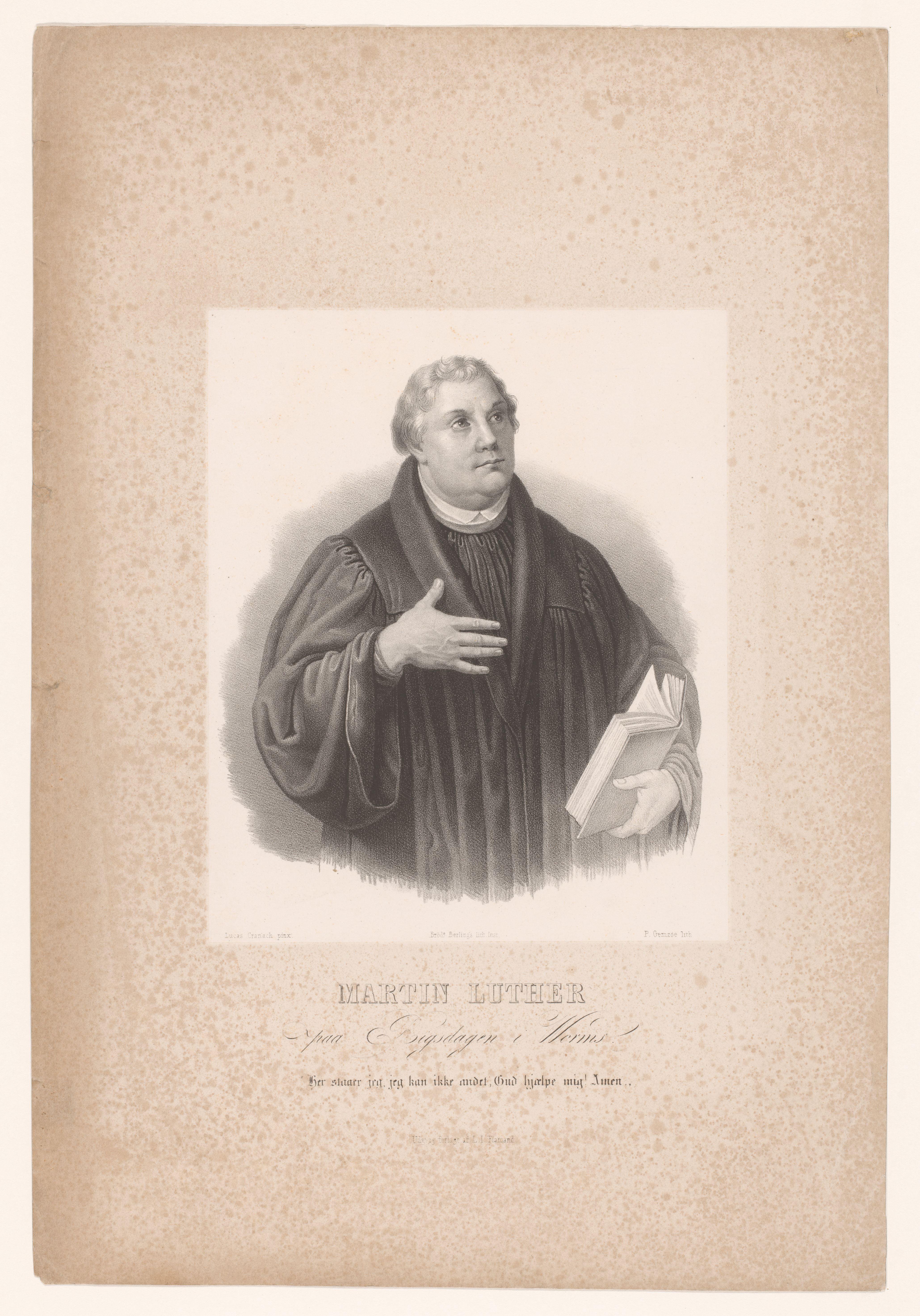 Portret van Maarten Luther