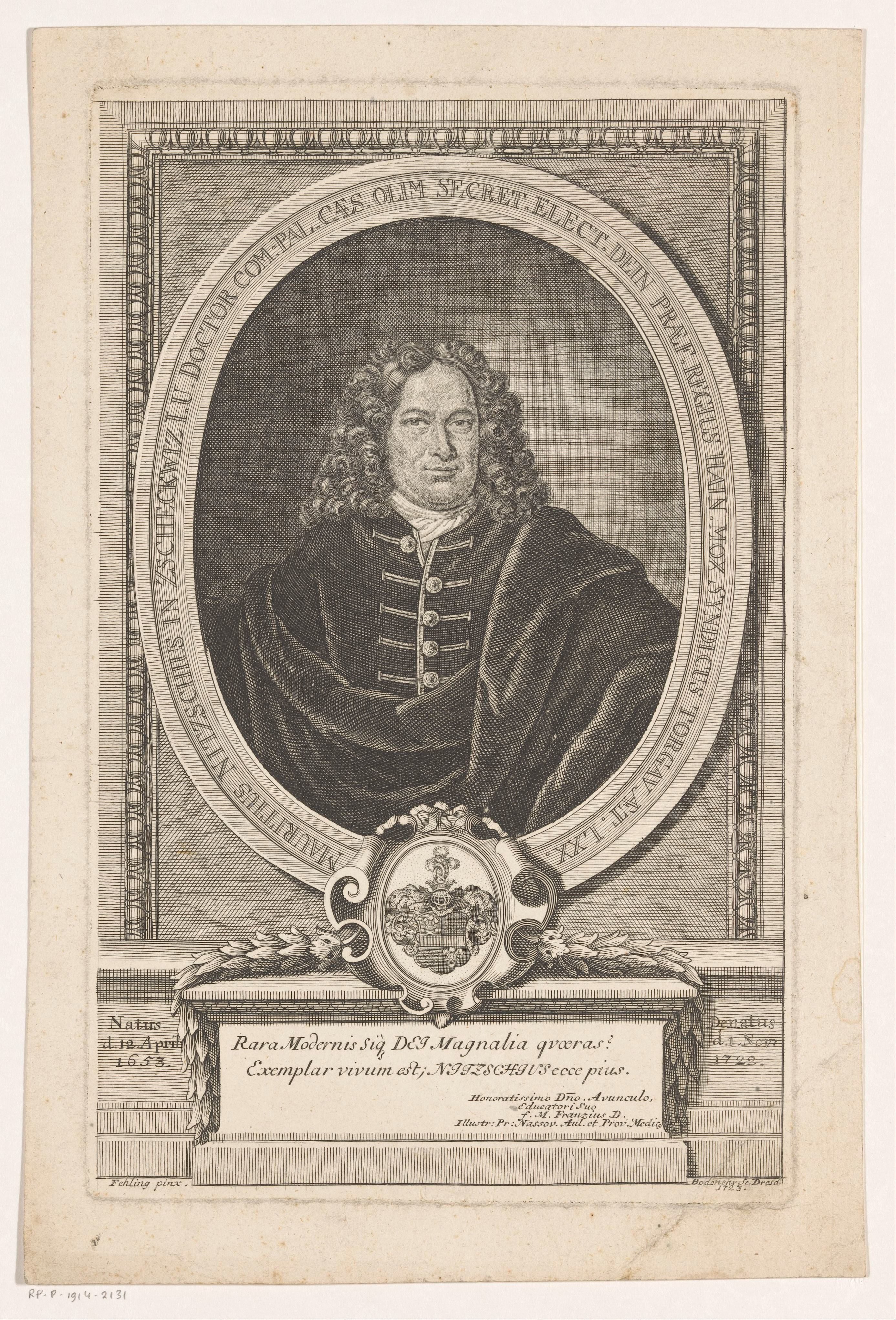 Portret van Moritz Nitzsch