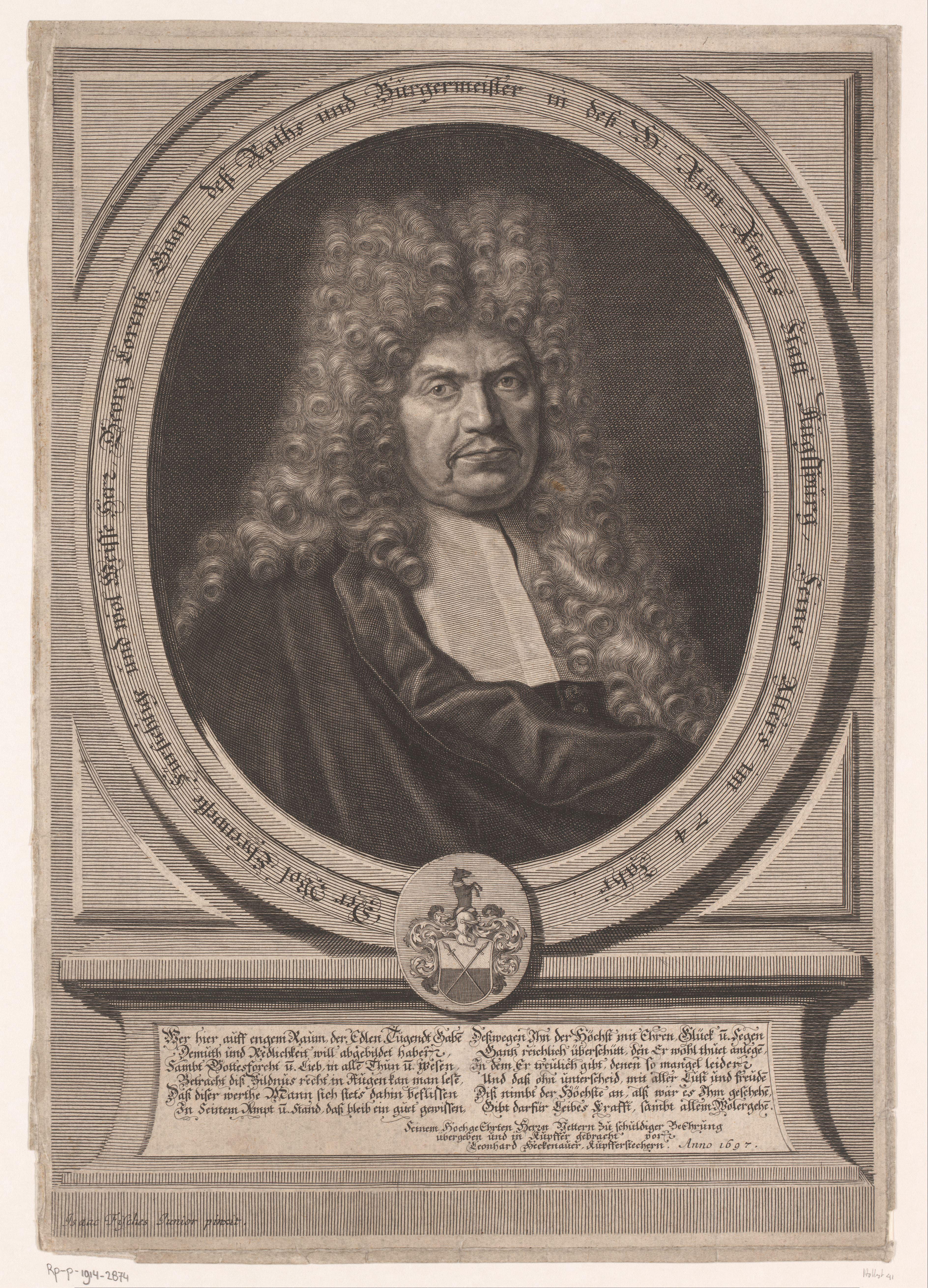 Portret van Georg Lorenz Gaap