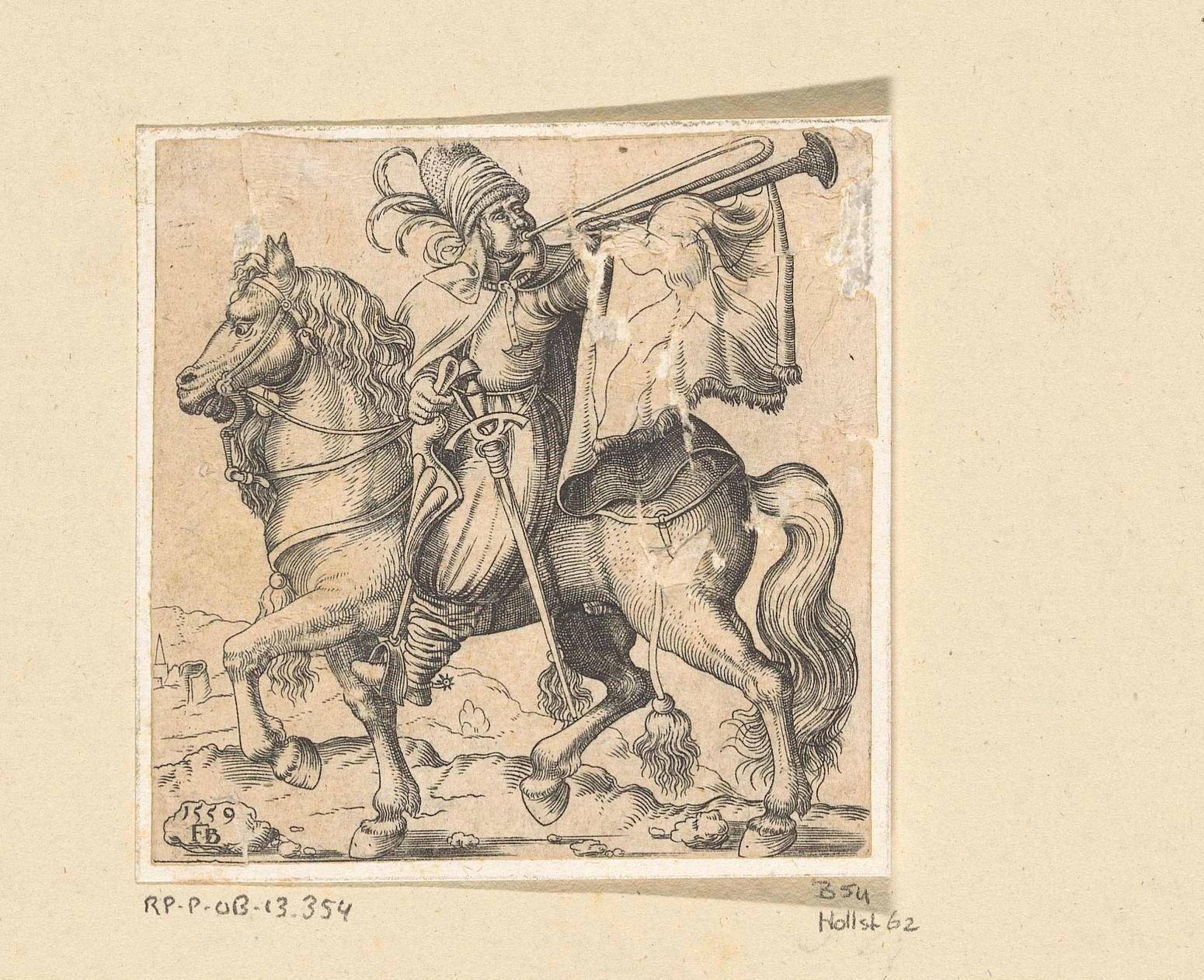 Trompetter te paard