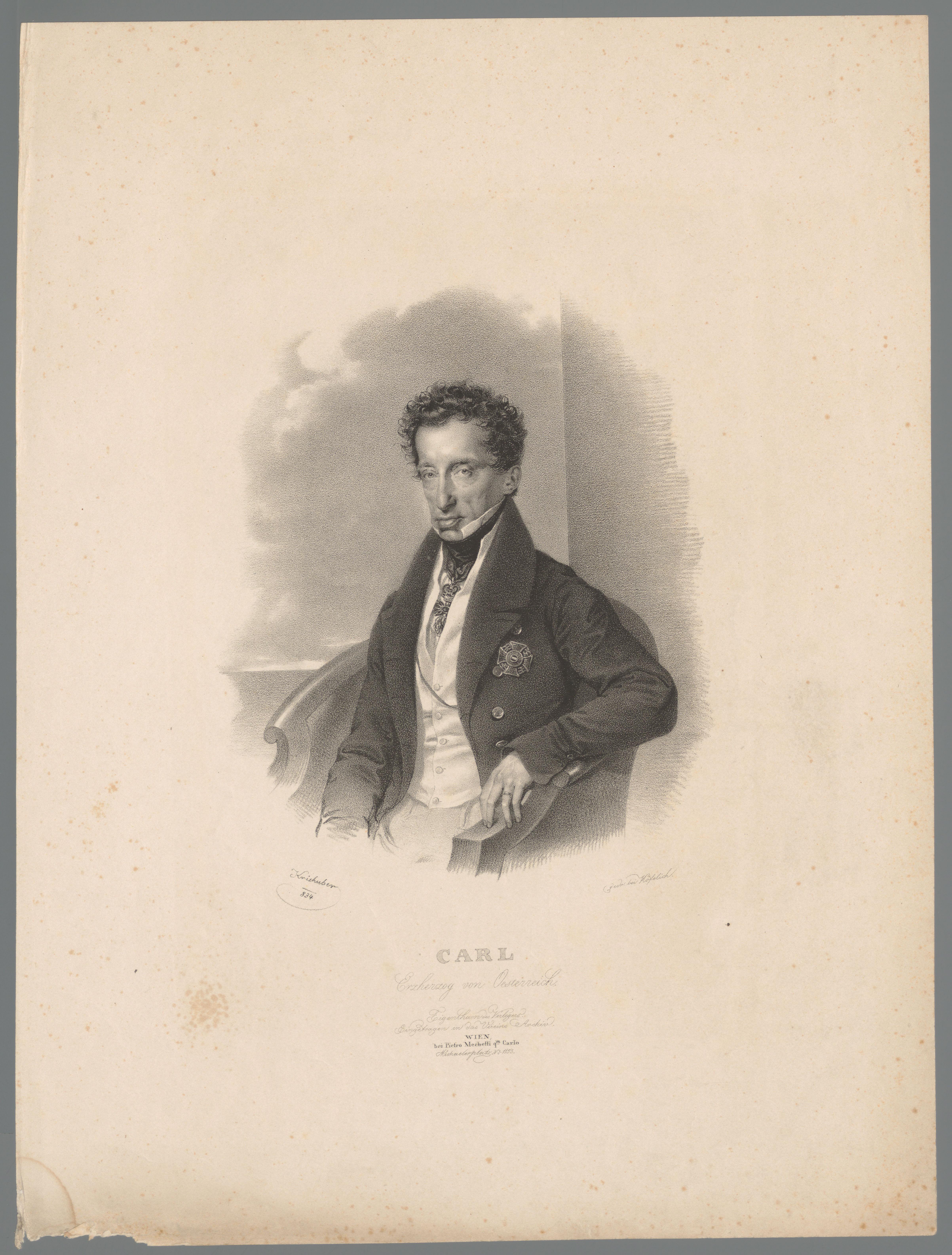 Portret van Karl Ludwig van Oostenrijk