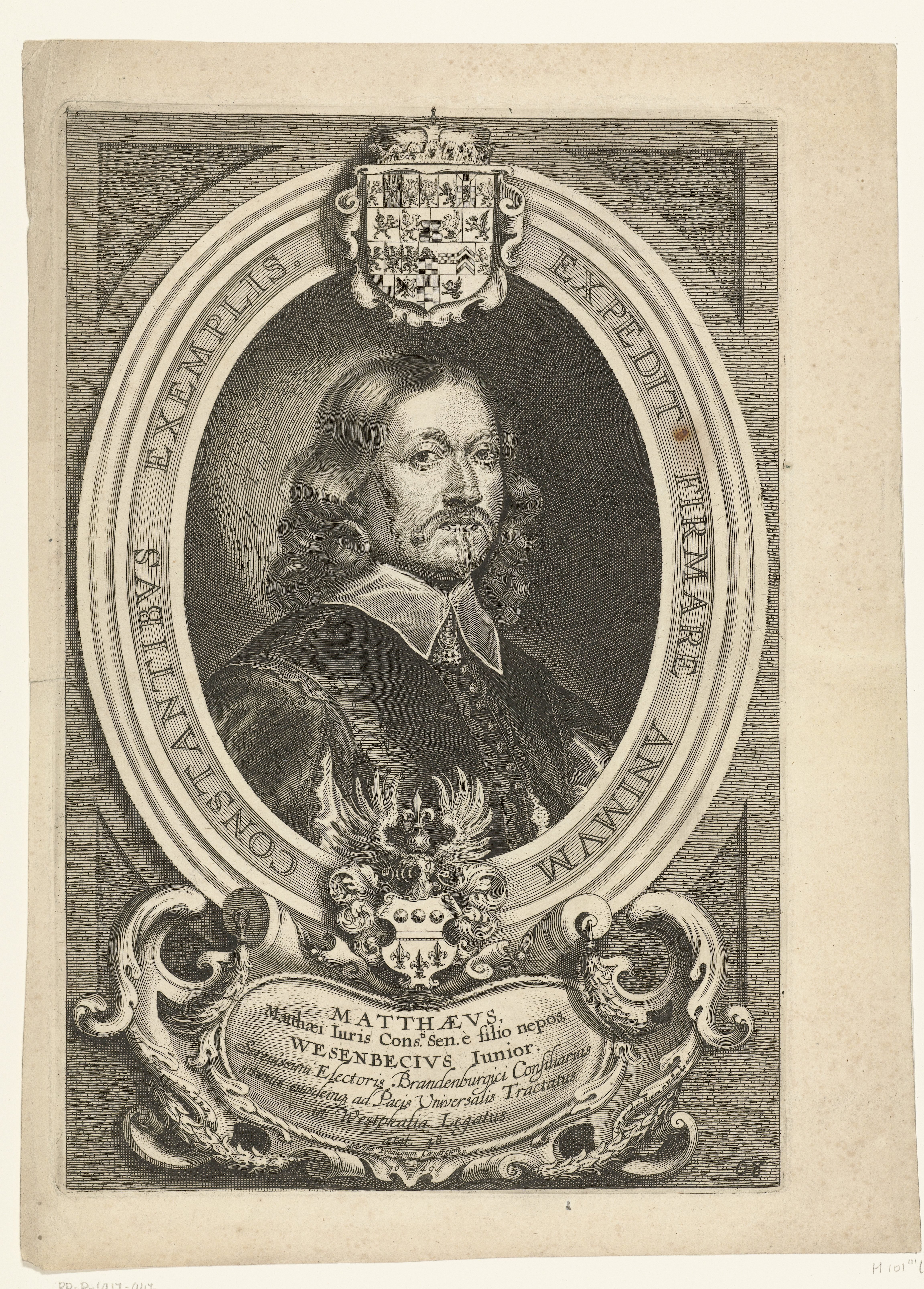 Portret van Mathaeus Wesenbeck