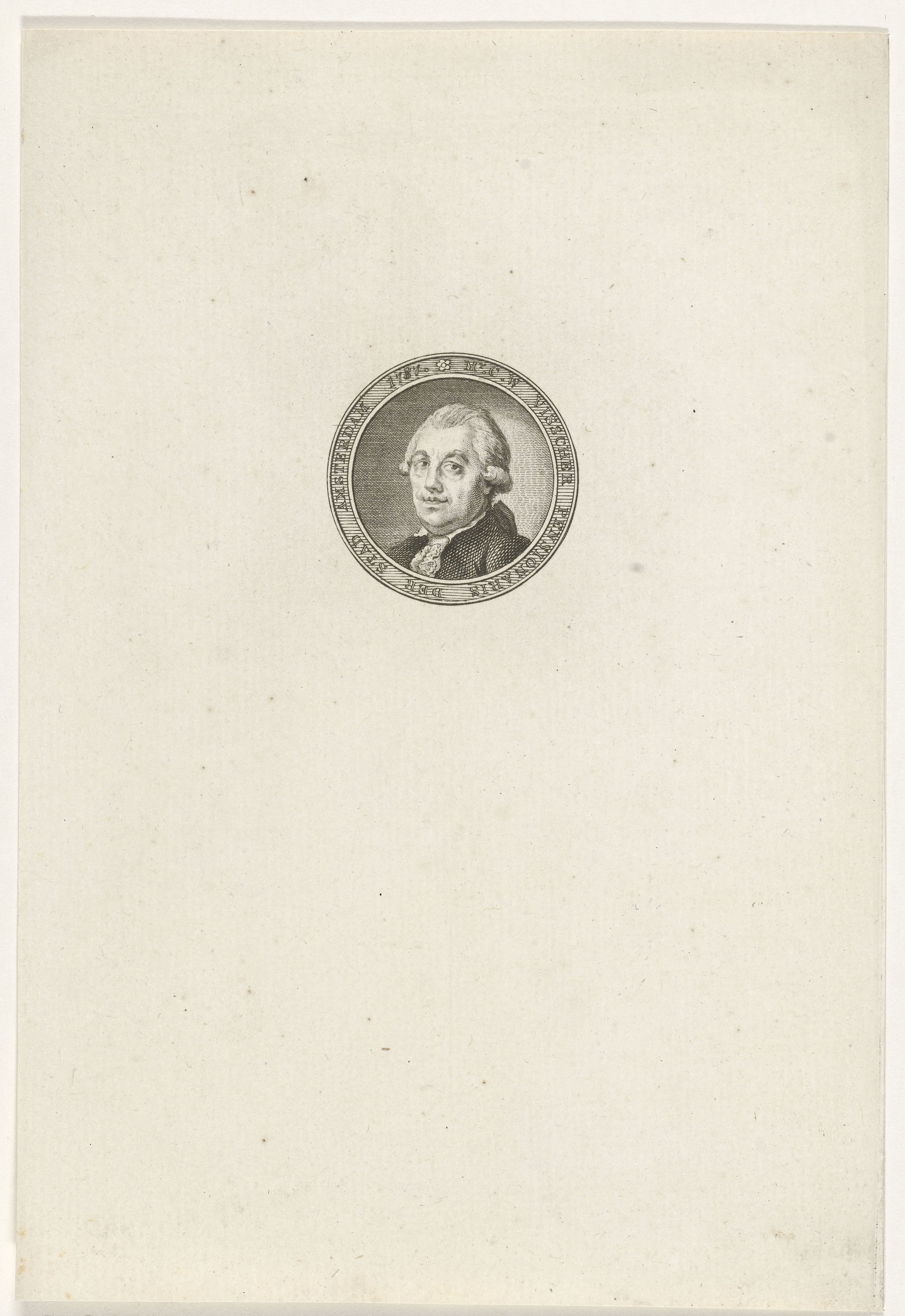 Portret van Carel Wouter Visscher