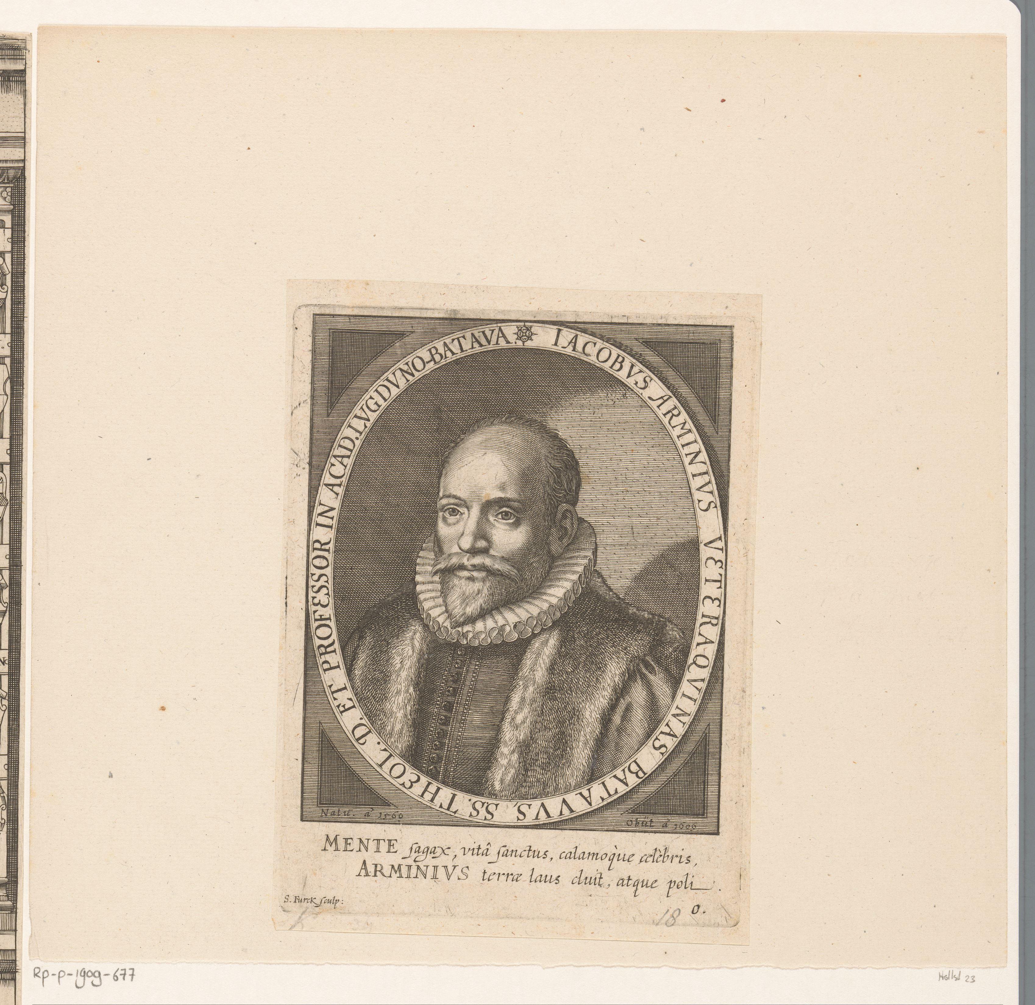 Portret van Jakob Arminius