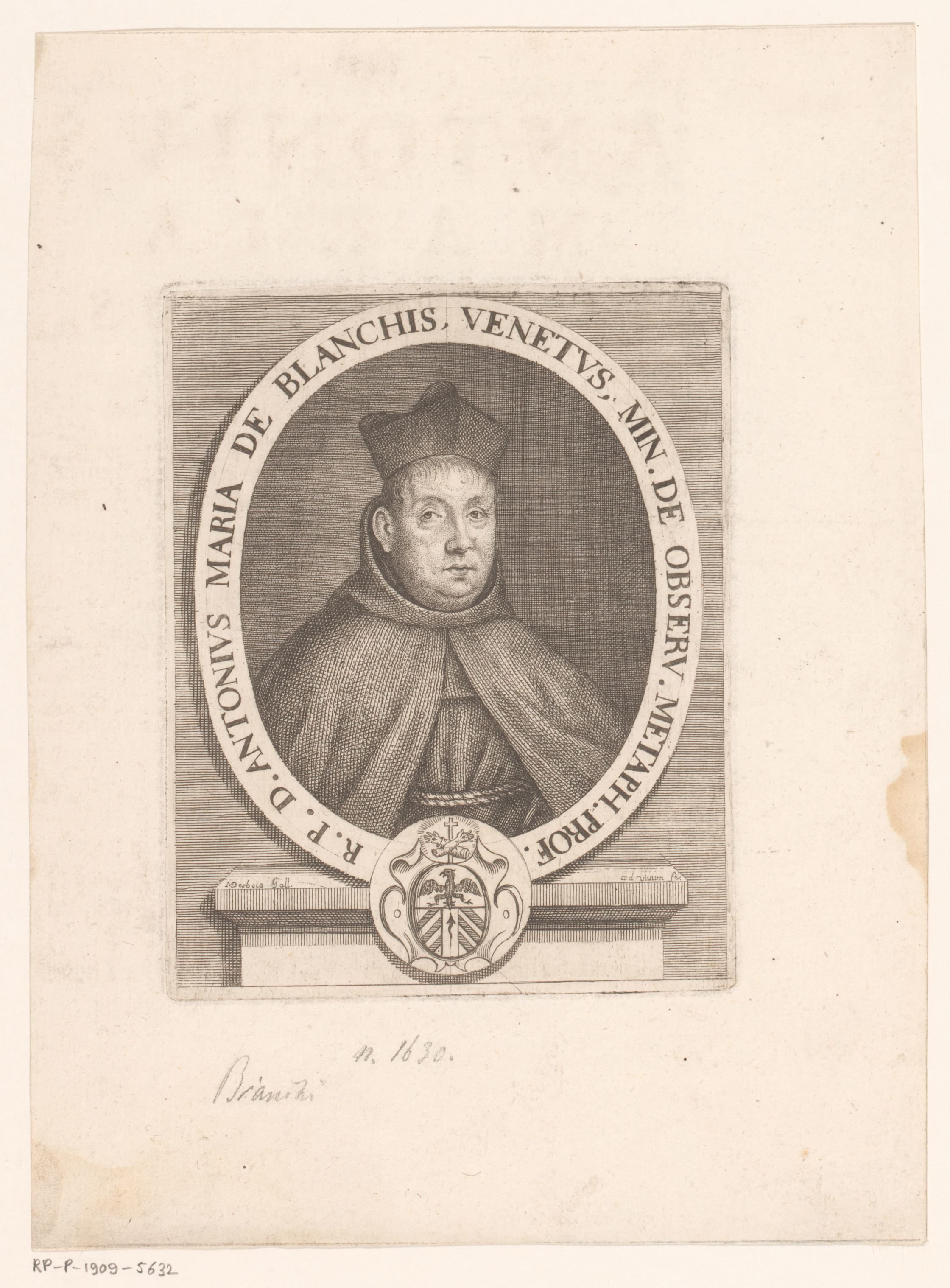 Portret van Antonio Maria de Blanchis