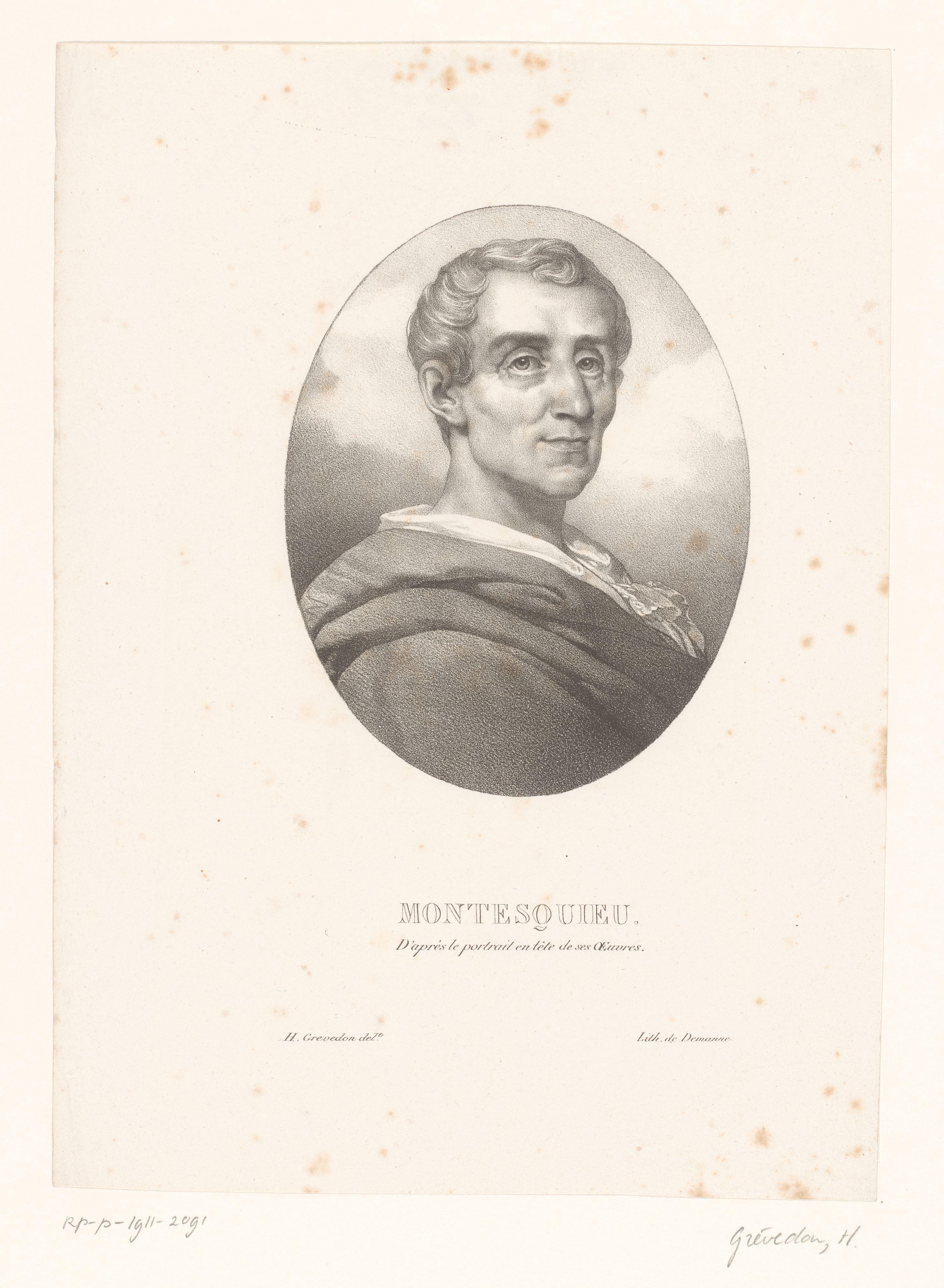 Portret van Charles de Montesquieu