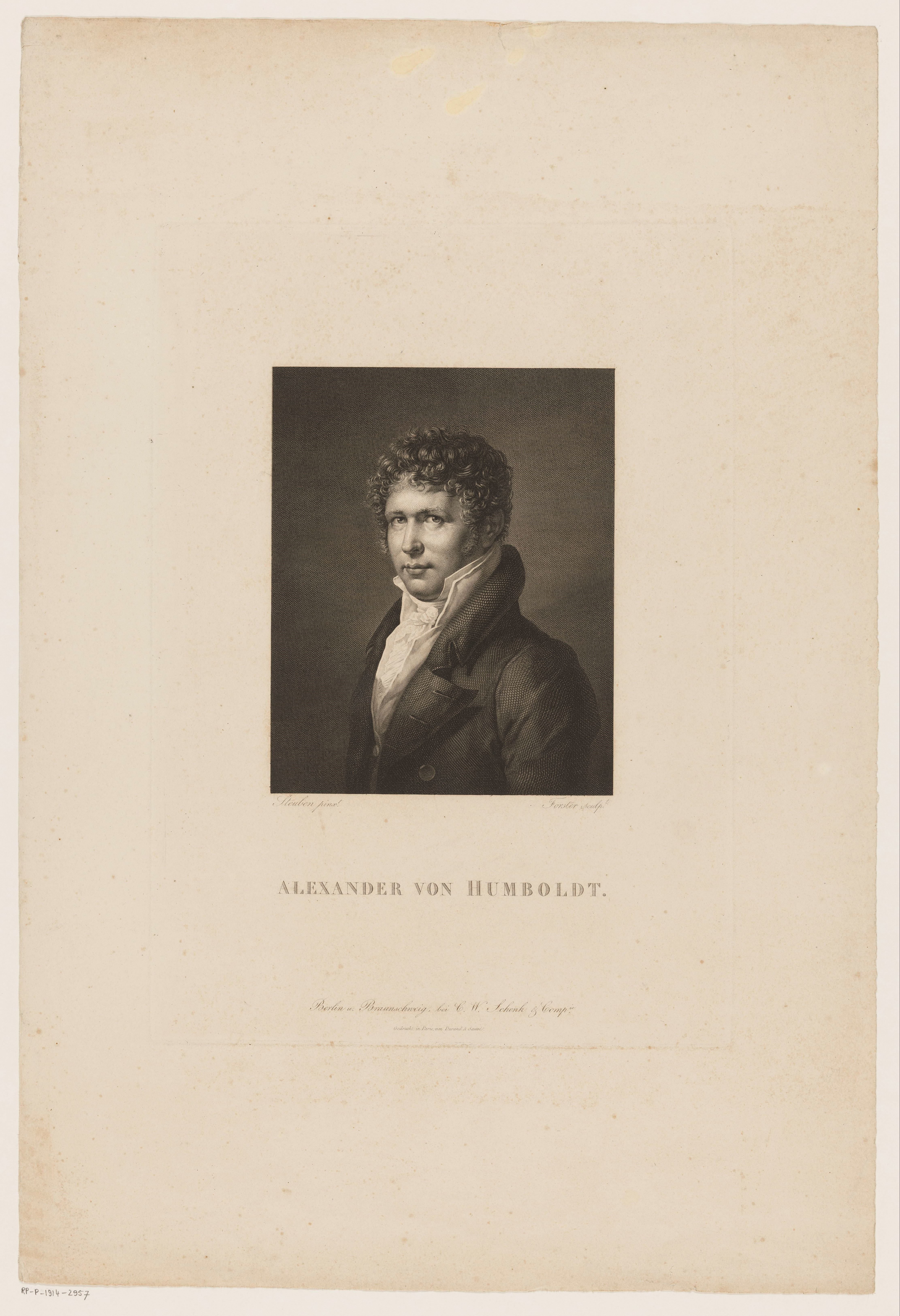 Portret van Alexander von Humboldt
