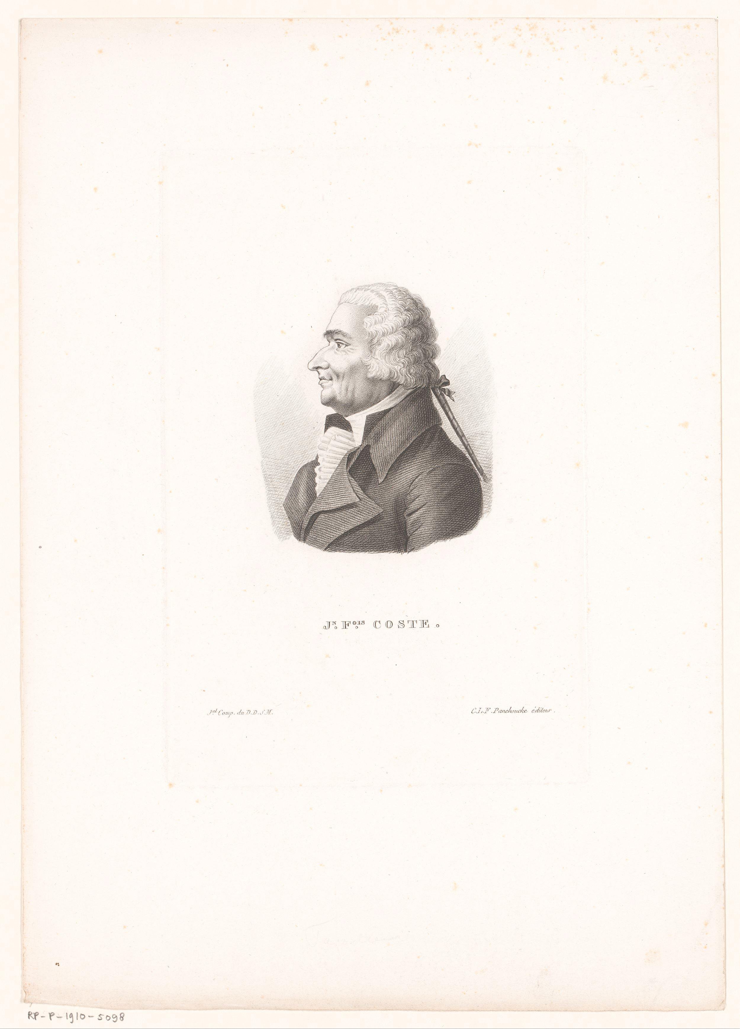 Portret van Jean François Coste