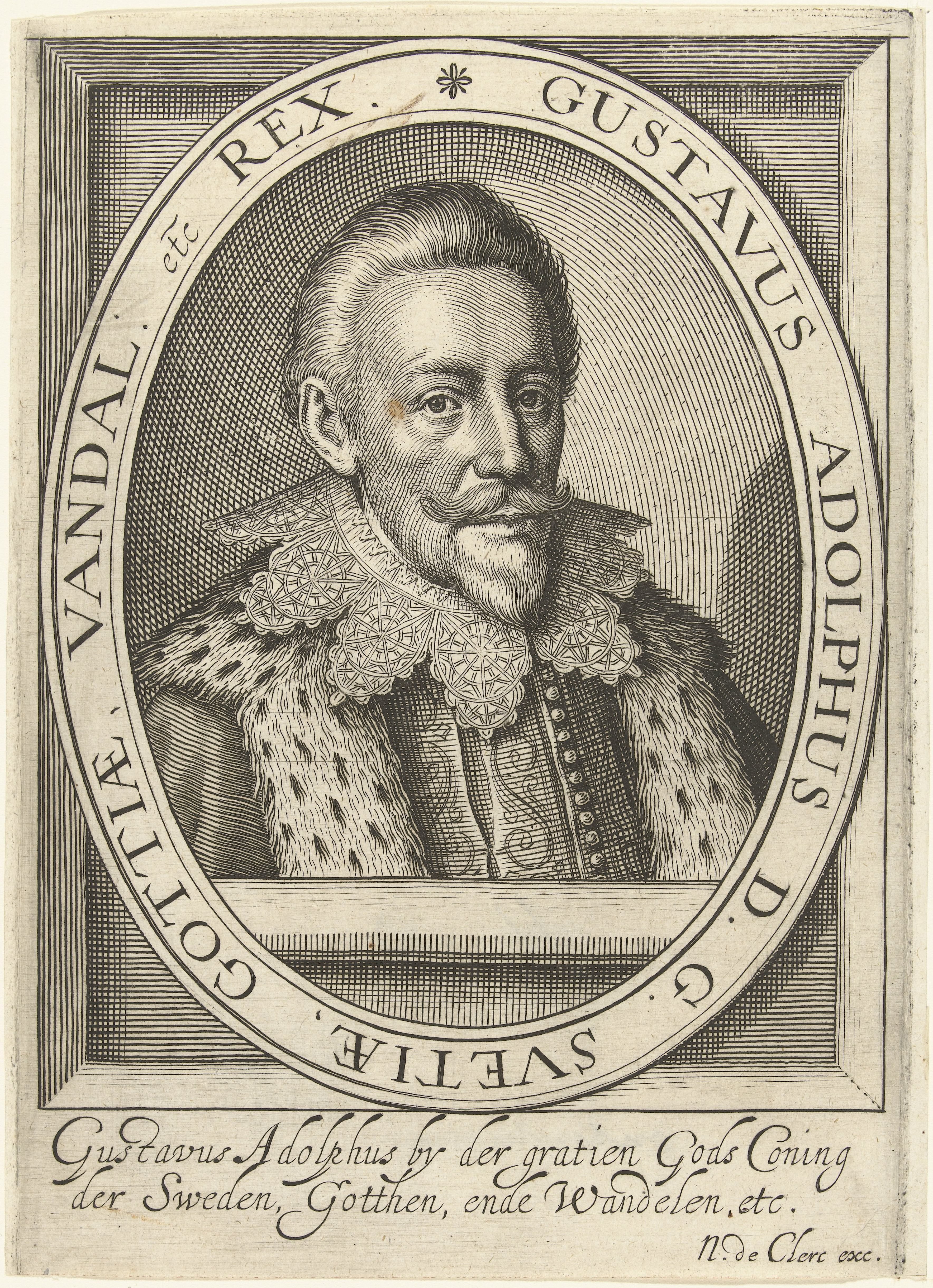 Portret van Gustaaf II Adolf, koning van Zweden