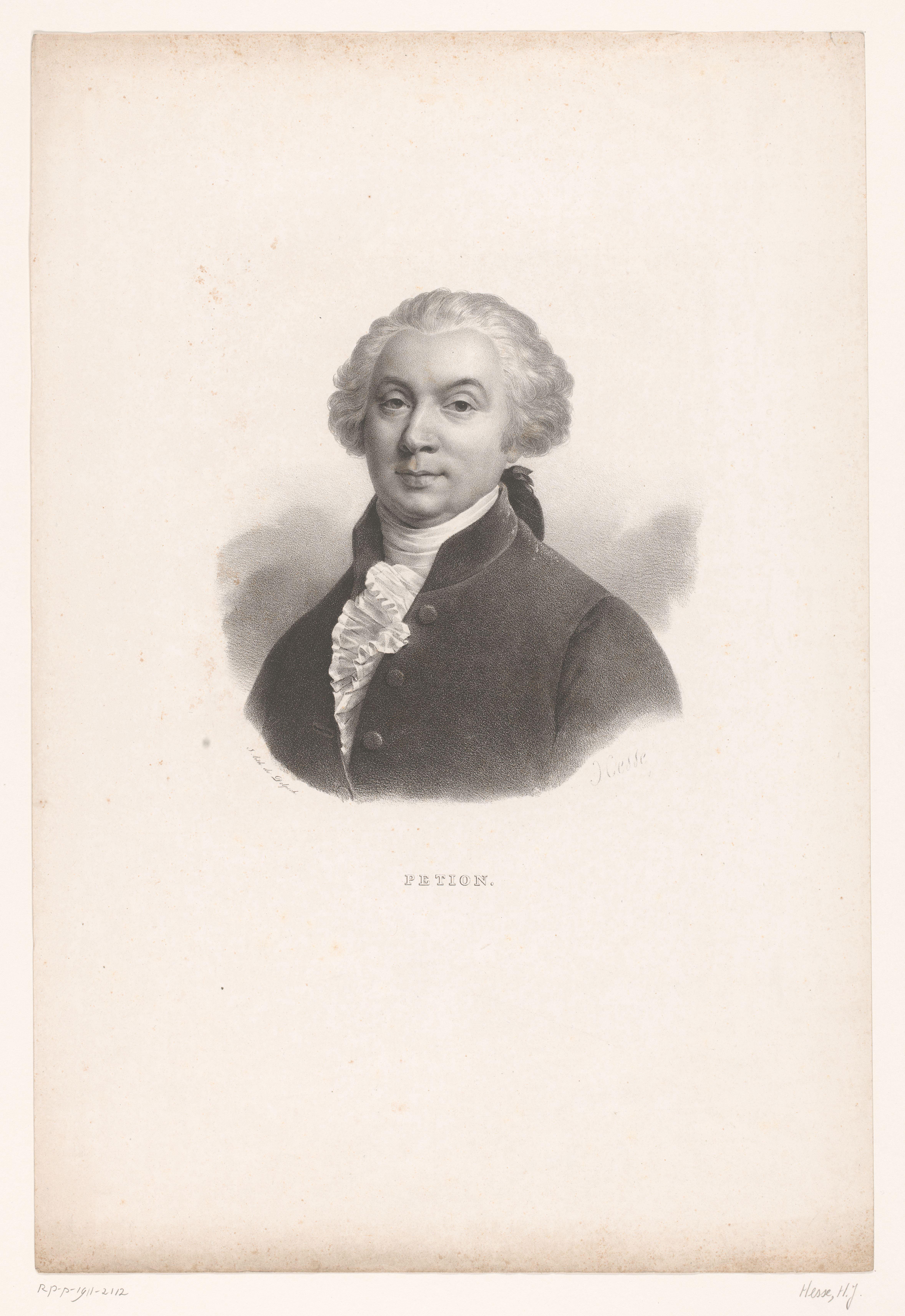 Portret van Jérôme Pétion de Villeneuve
