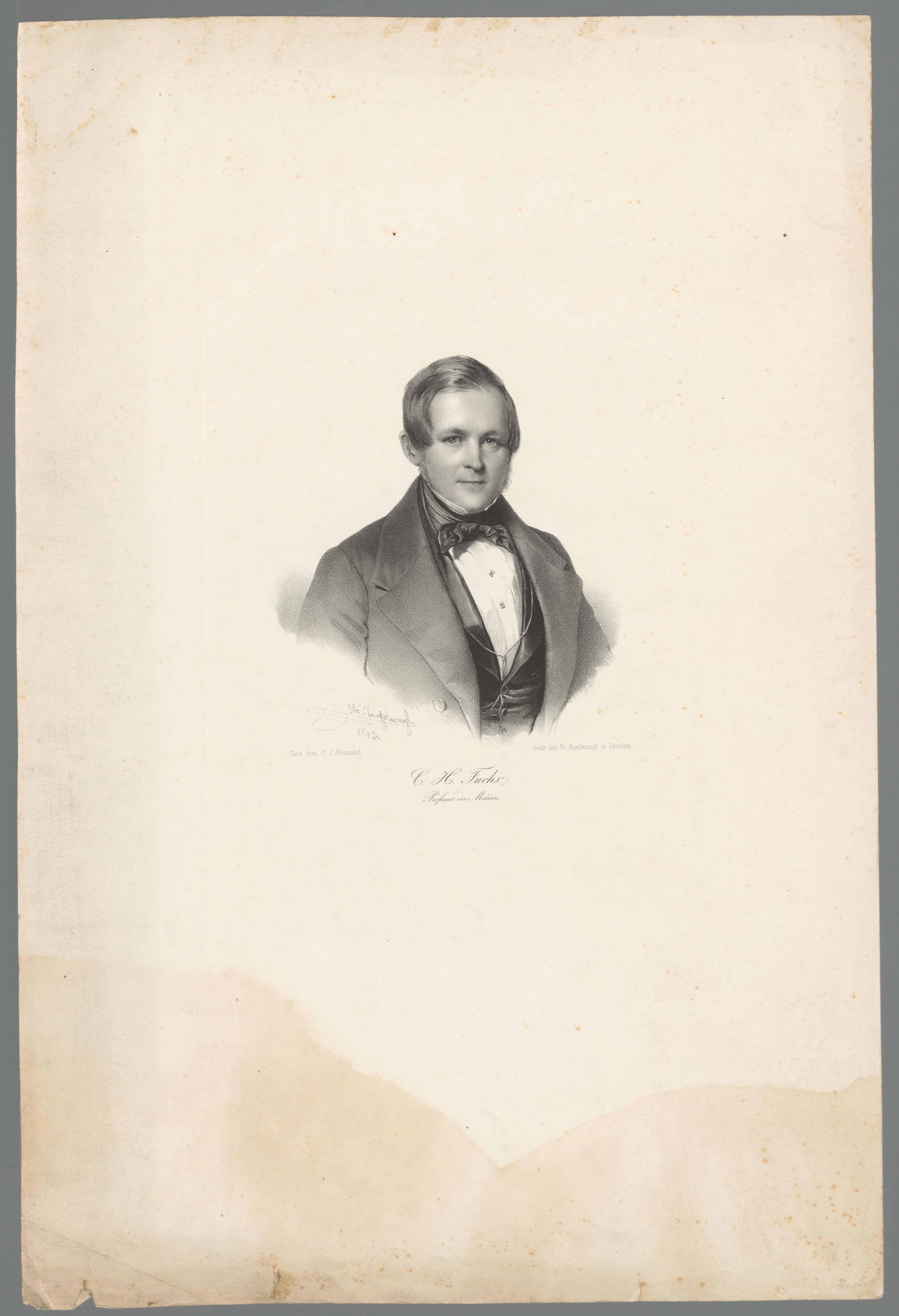 Portret van Conrad Heinrich Fuchs