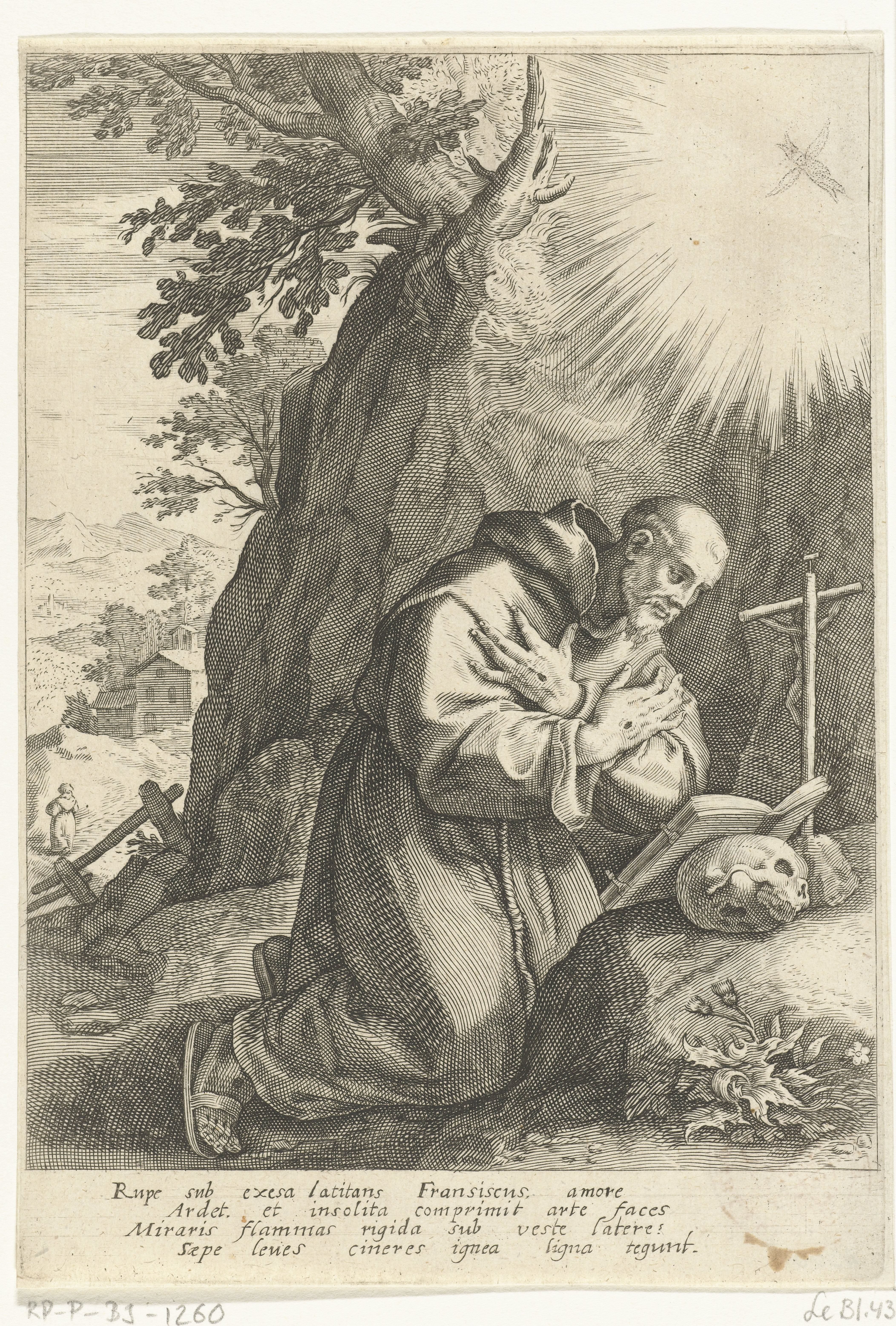 De heilige Franciscus in de woestijn
