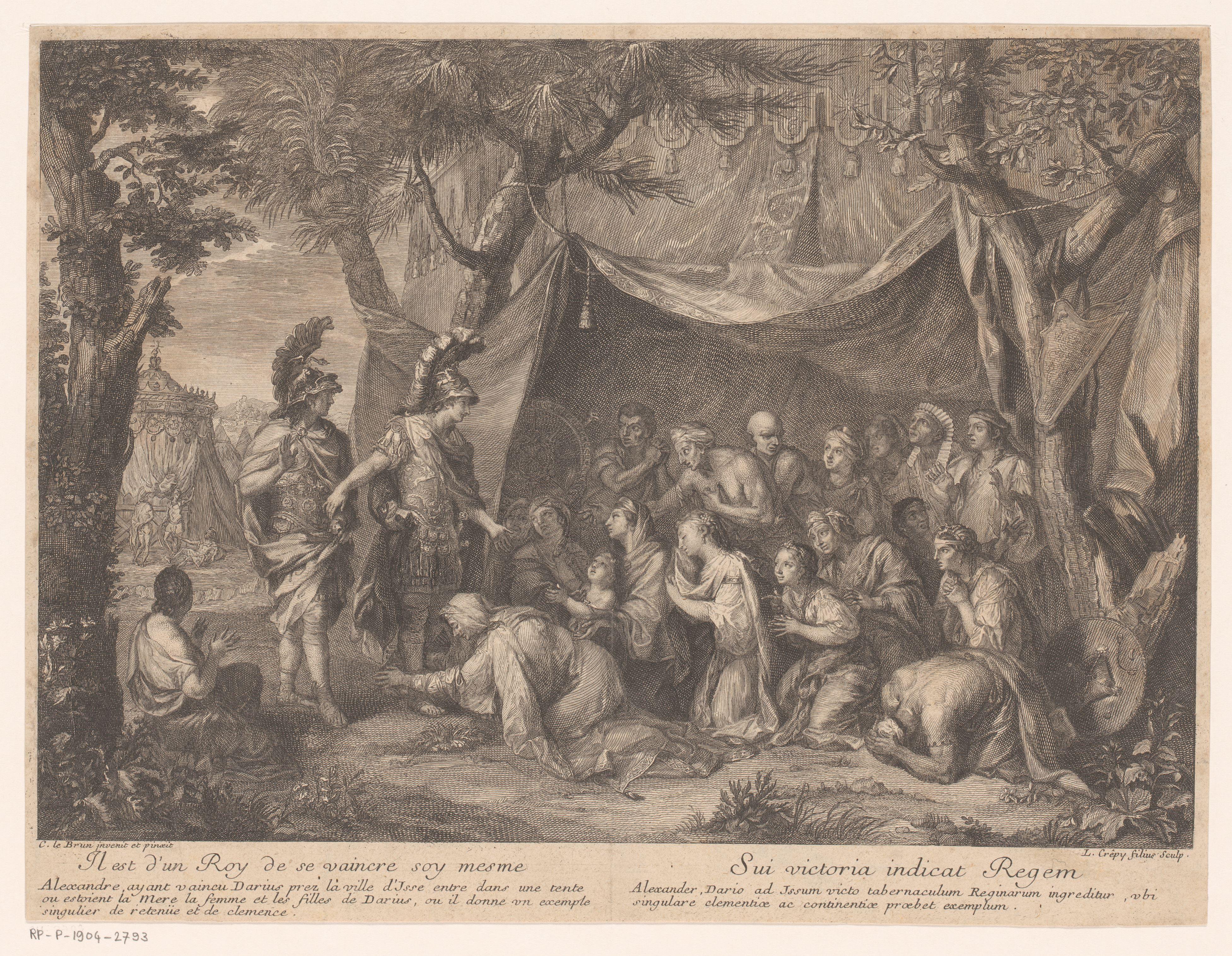 Alexander de Grote bij de familie van Darius