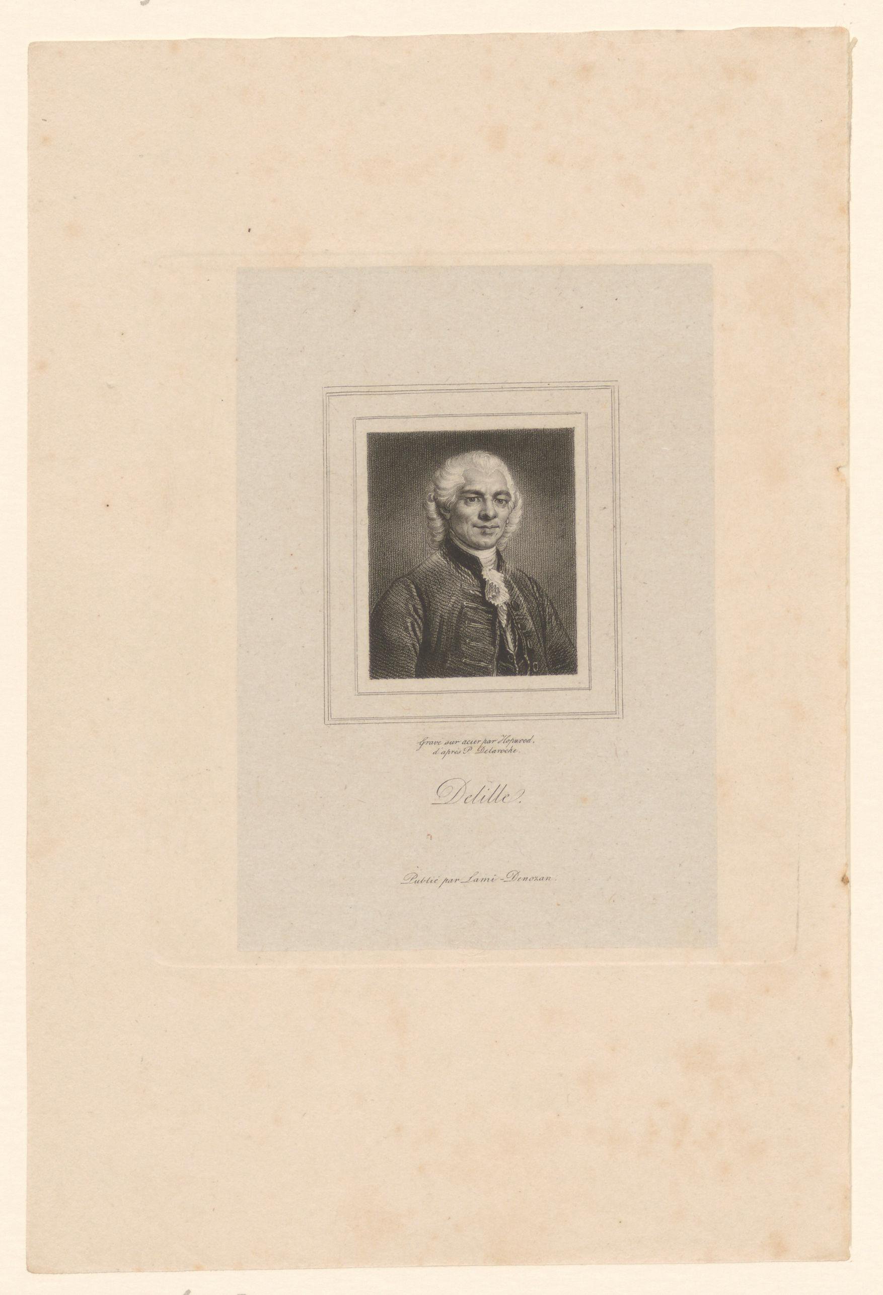 Portret van Jacques Delille