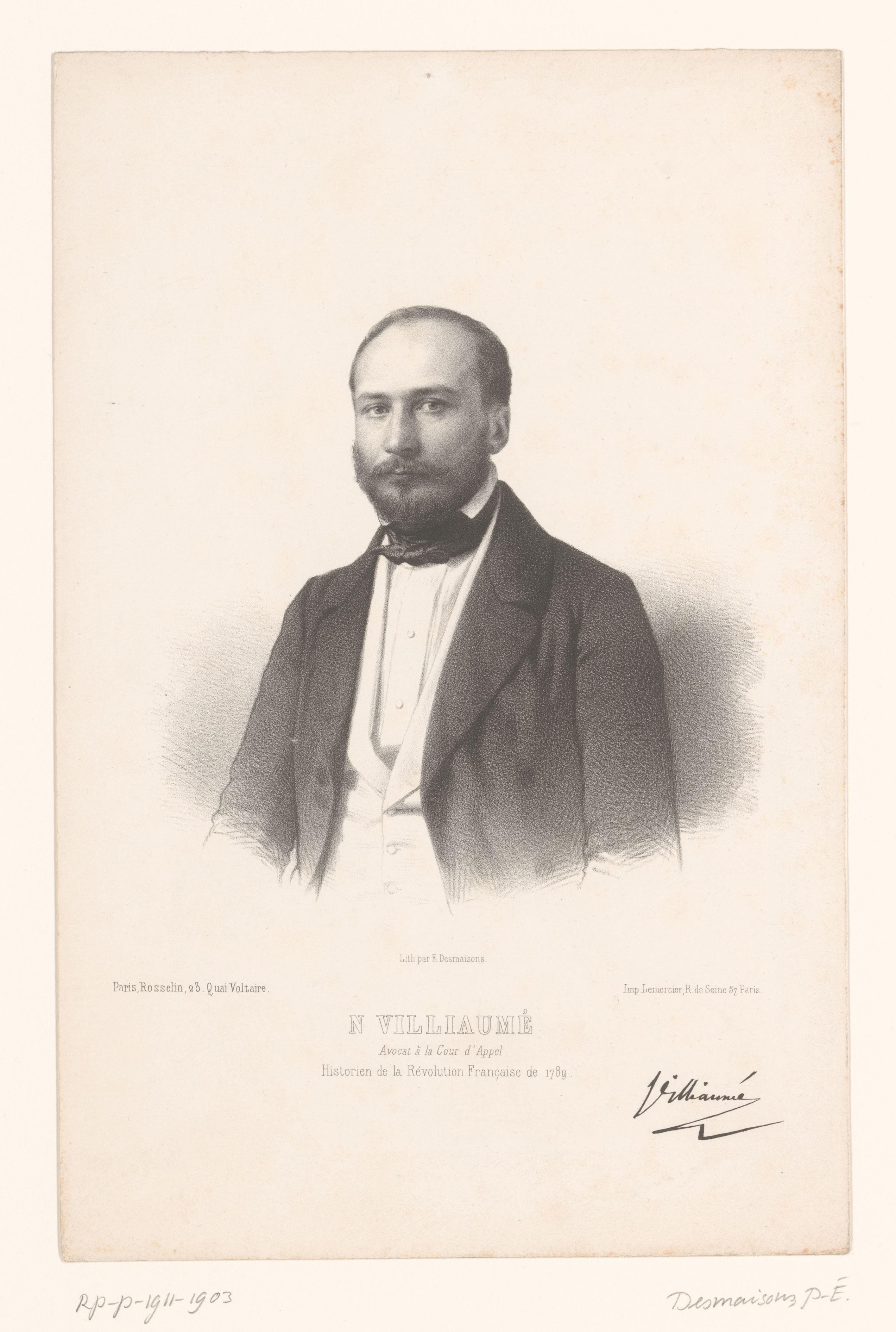 Portret van Nicolas Villiaumé