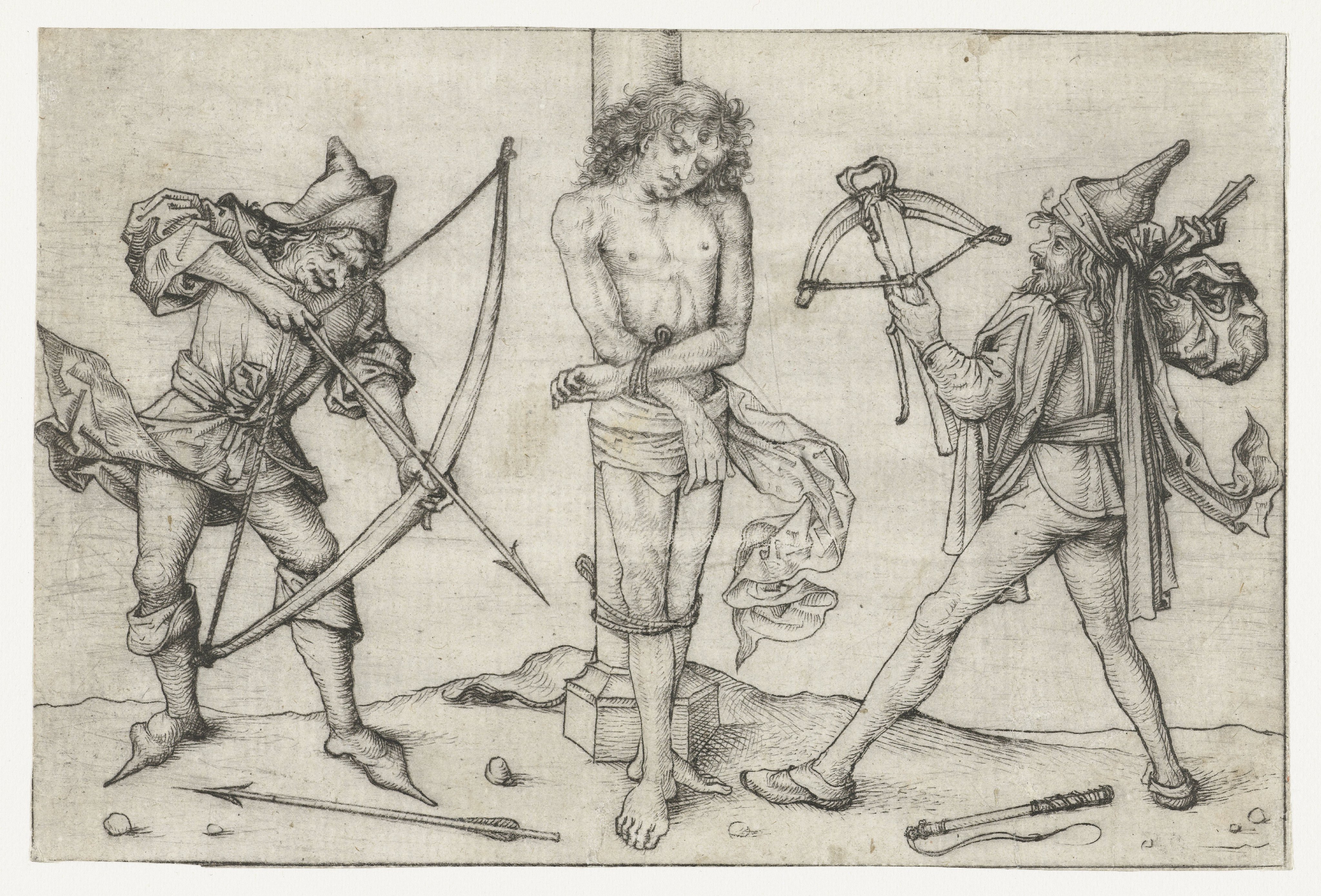 Heilige Sebastiaan met boogschutters