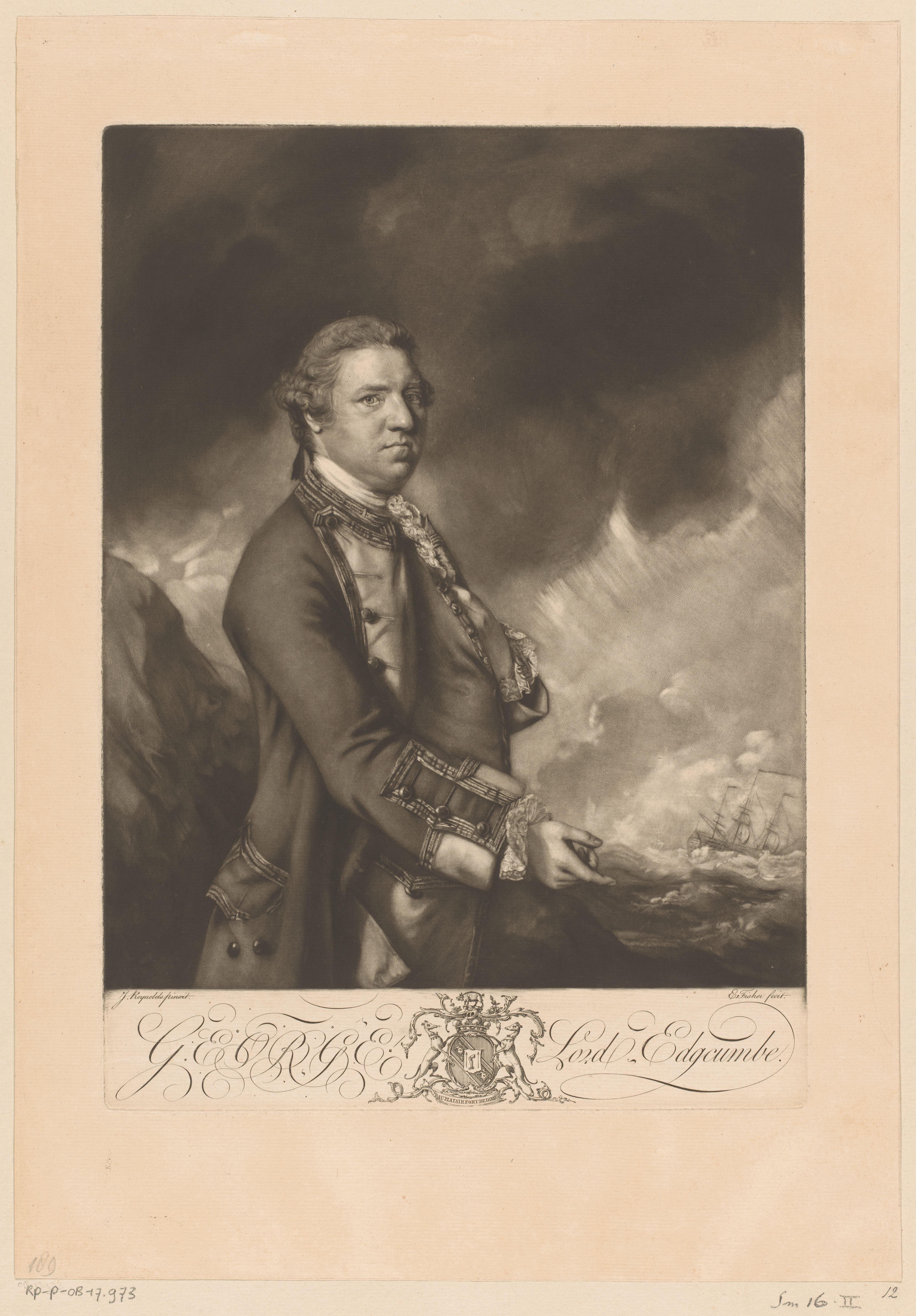 Portret van George Edgcumbe