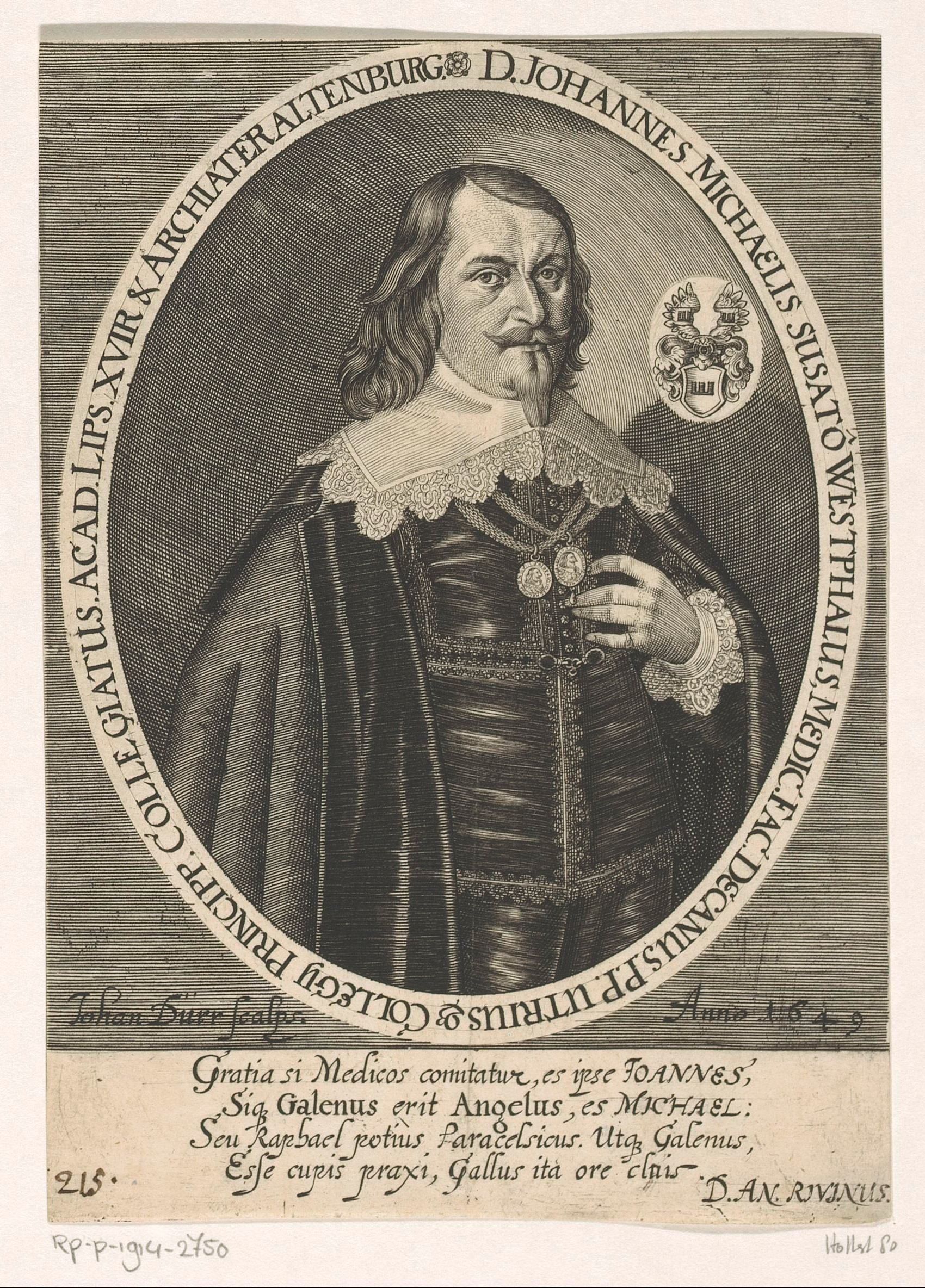 Portret van Johann Michaelis