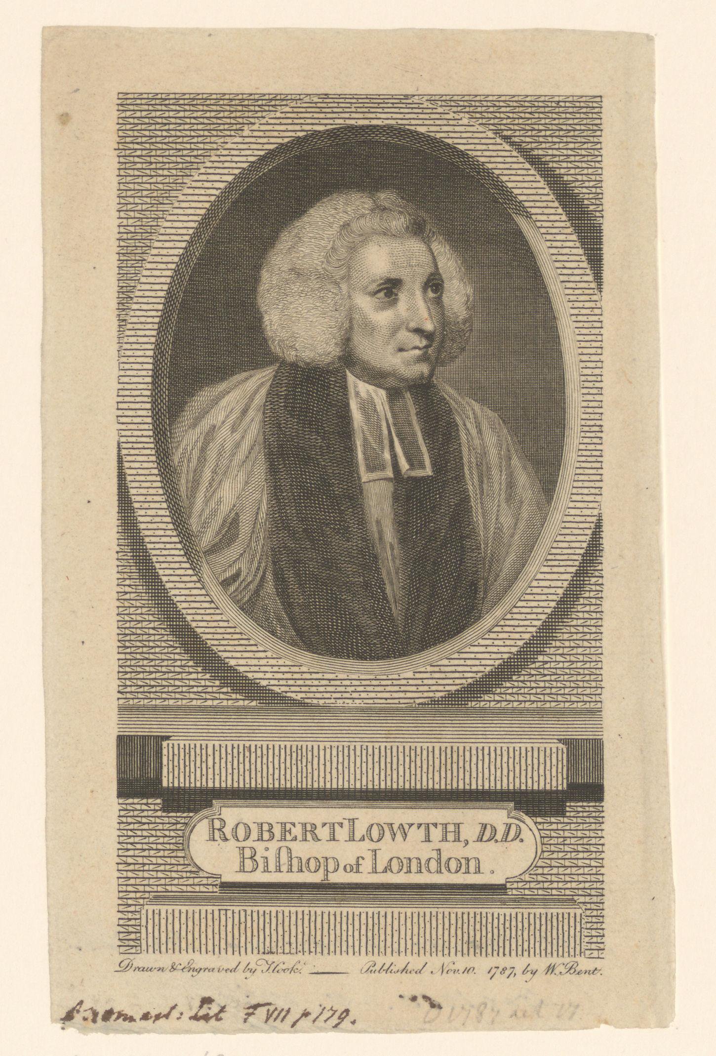 Portret van Robert Lowth