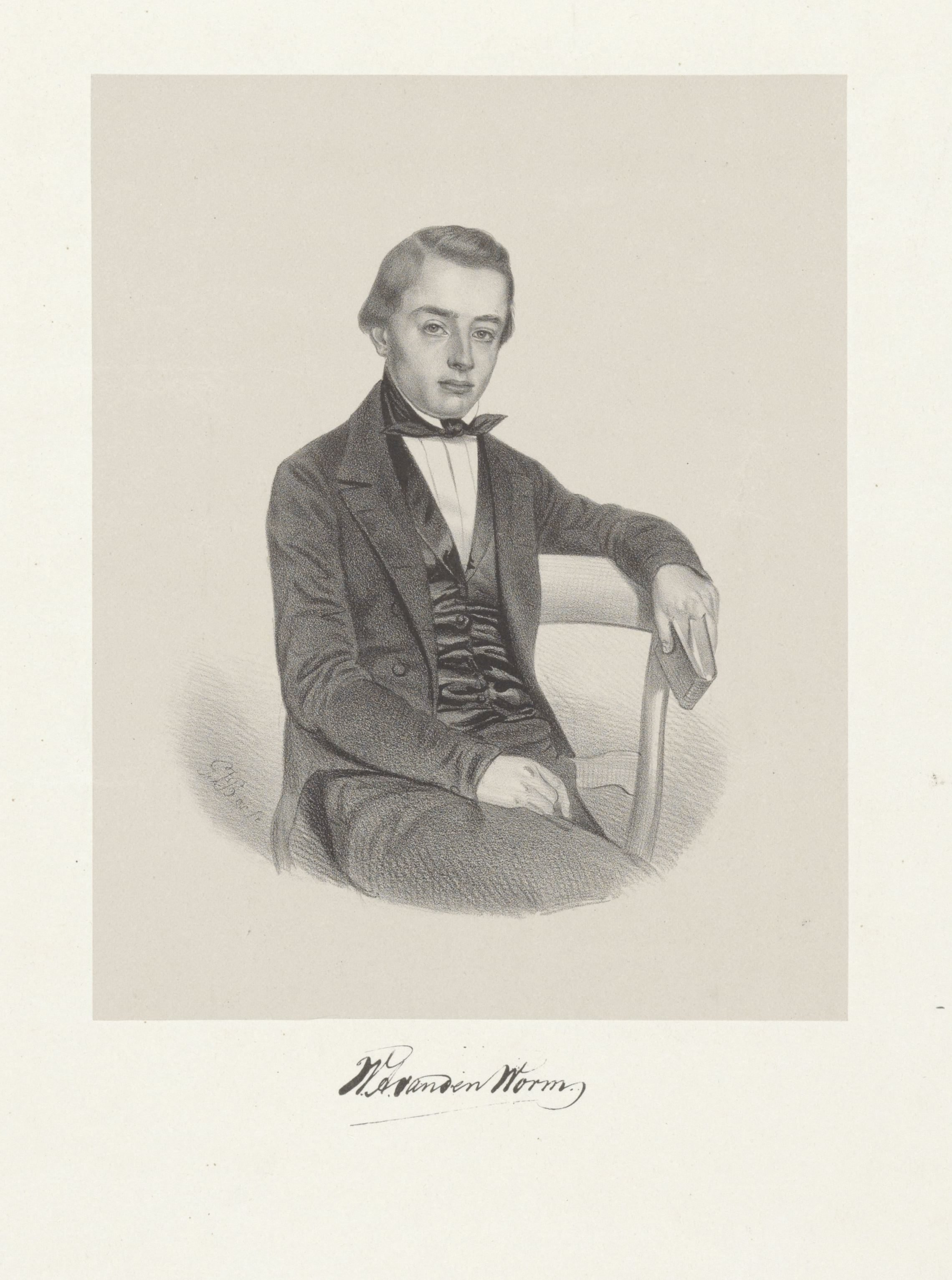 Portret van W. A. van den Worm