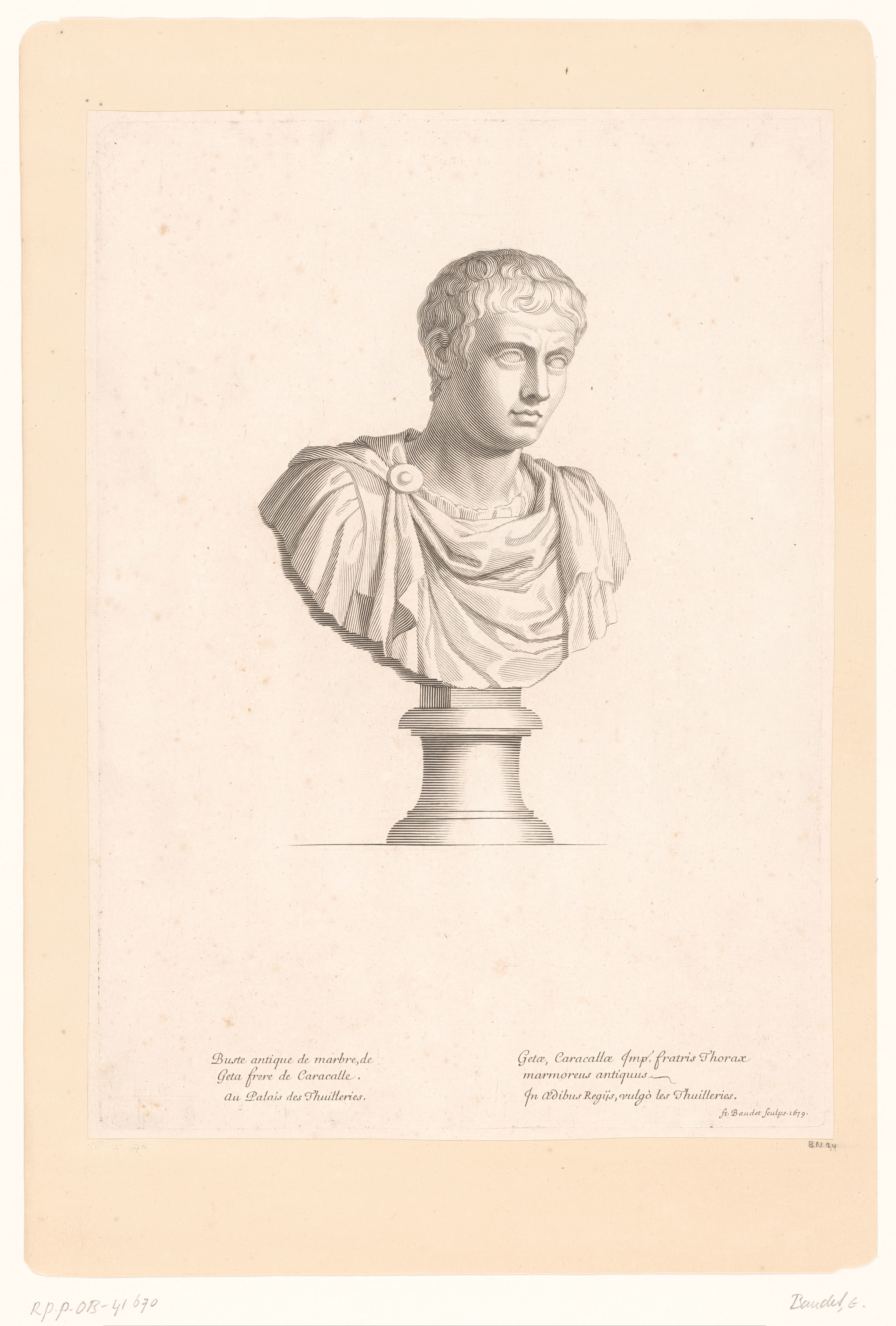 Antieke buste van Publius Septimius Geta
