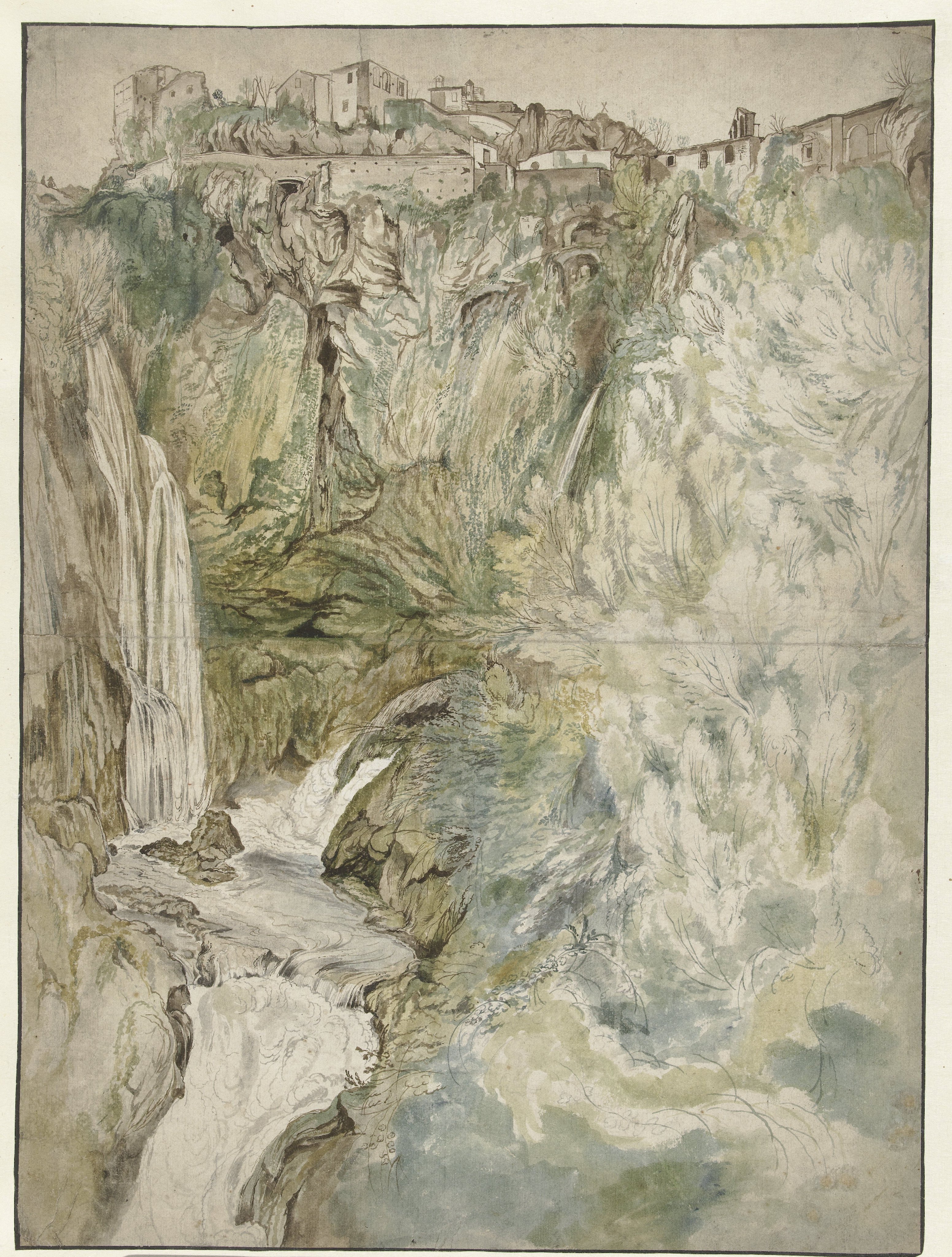 View of the Great Cascade at Tivoli