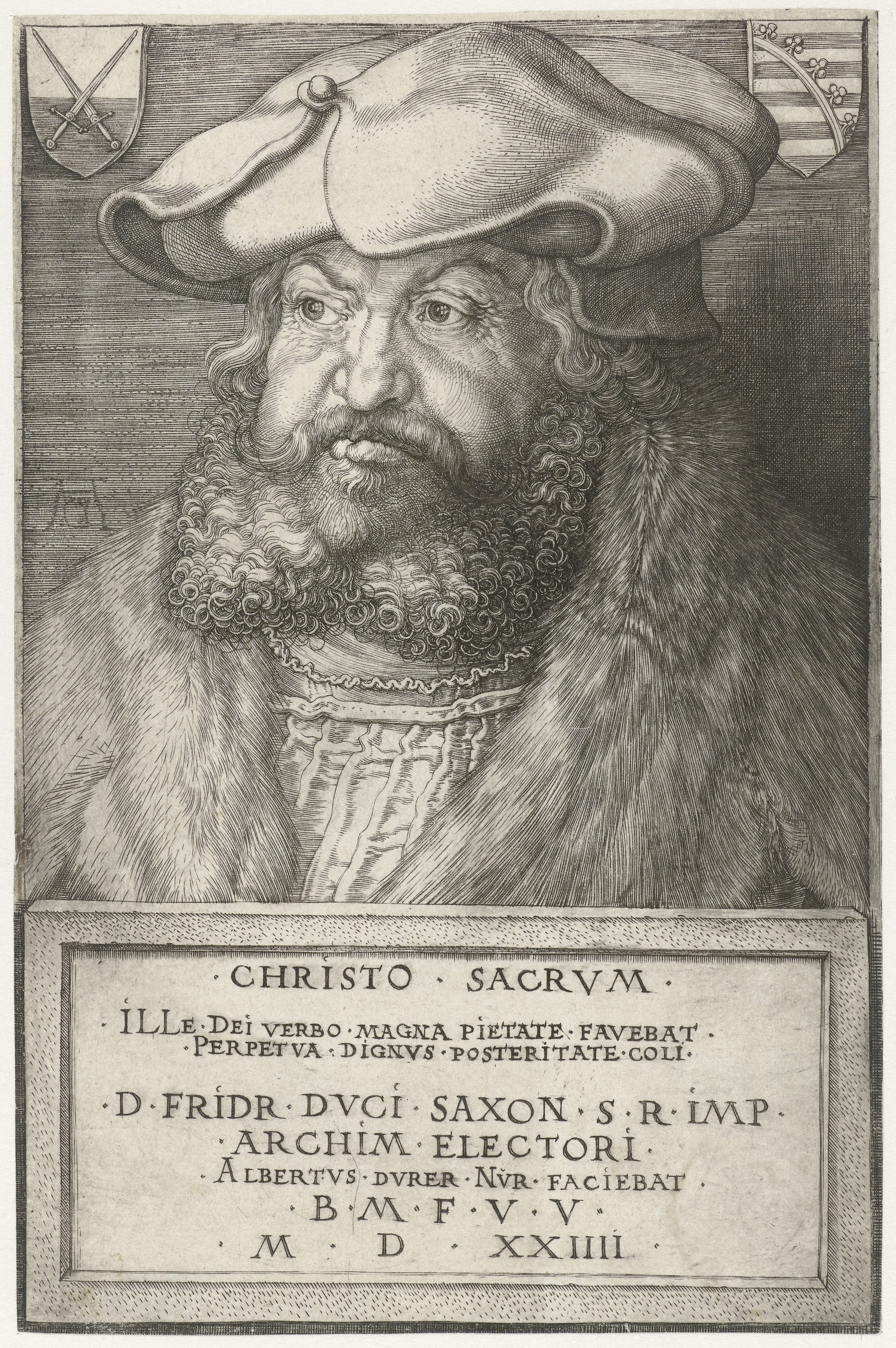 Portret van Frederik III de Wijze, keurvorst van Saksen
