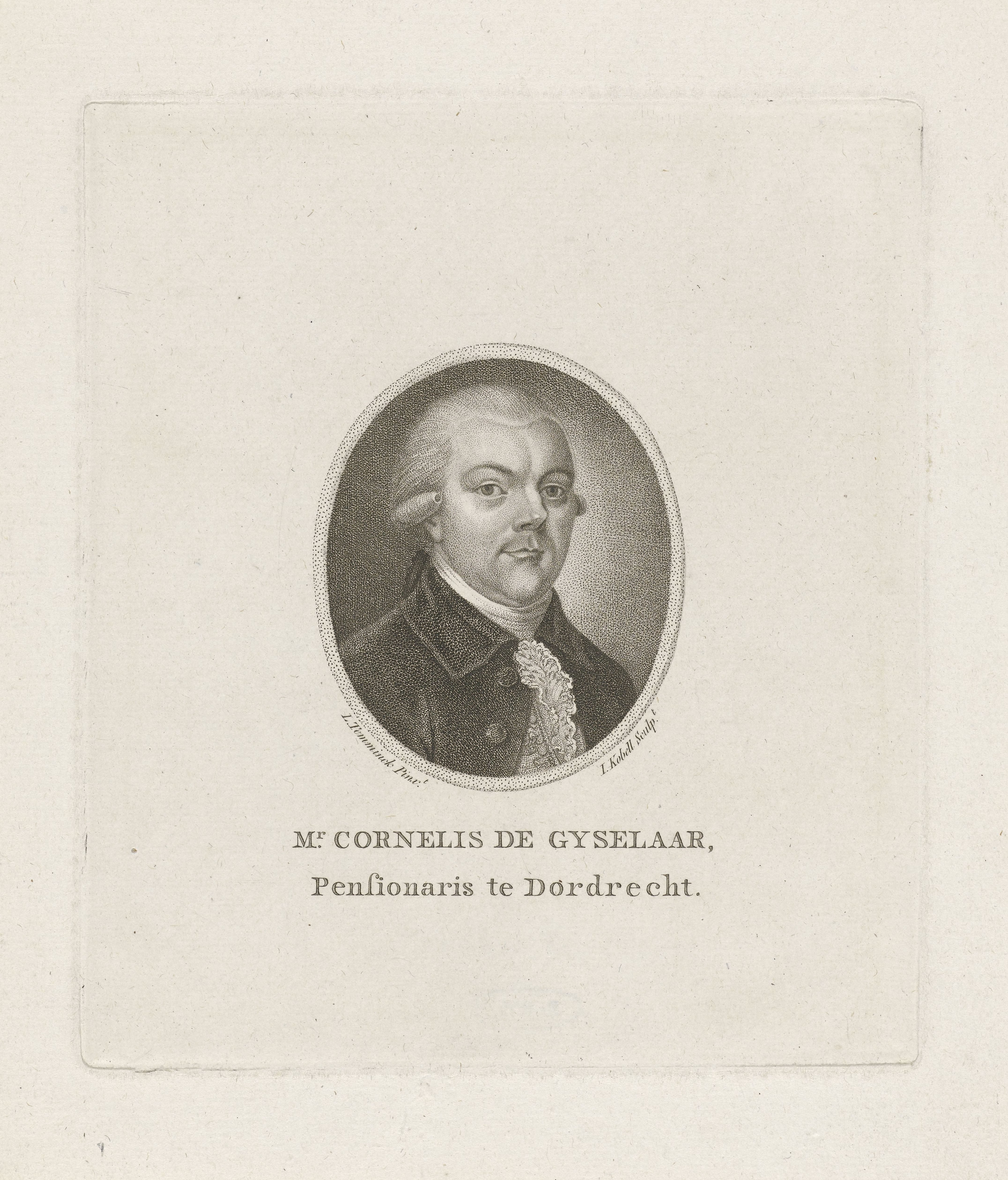 Portret van Cornelis de Gijselaar