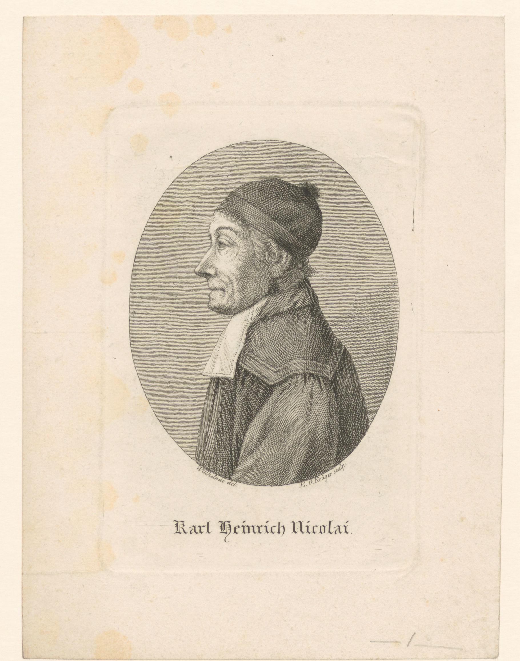 Portret van Karl Heinrich Nikolai