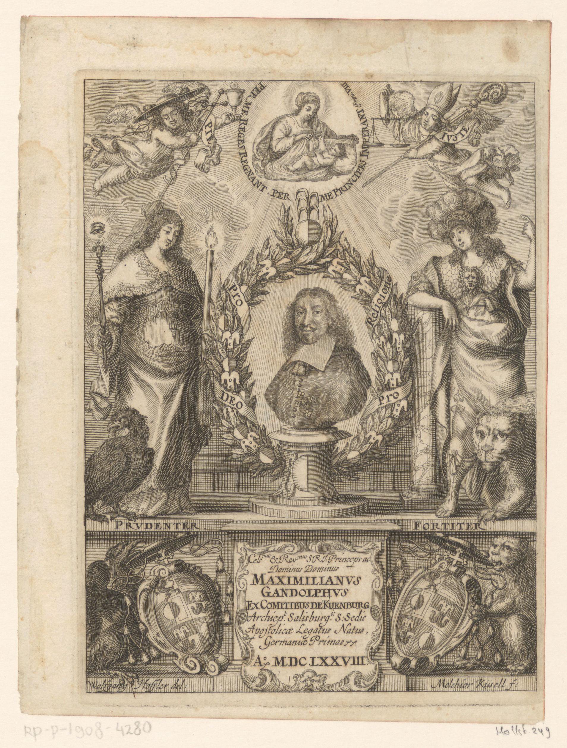 Portret van Maximilian Gandolf von Kuenburg
