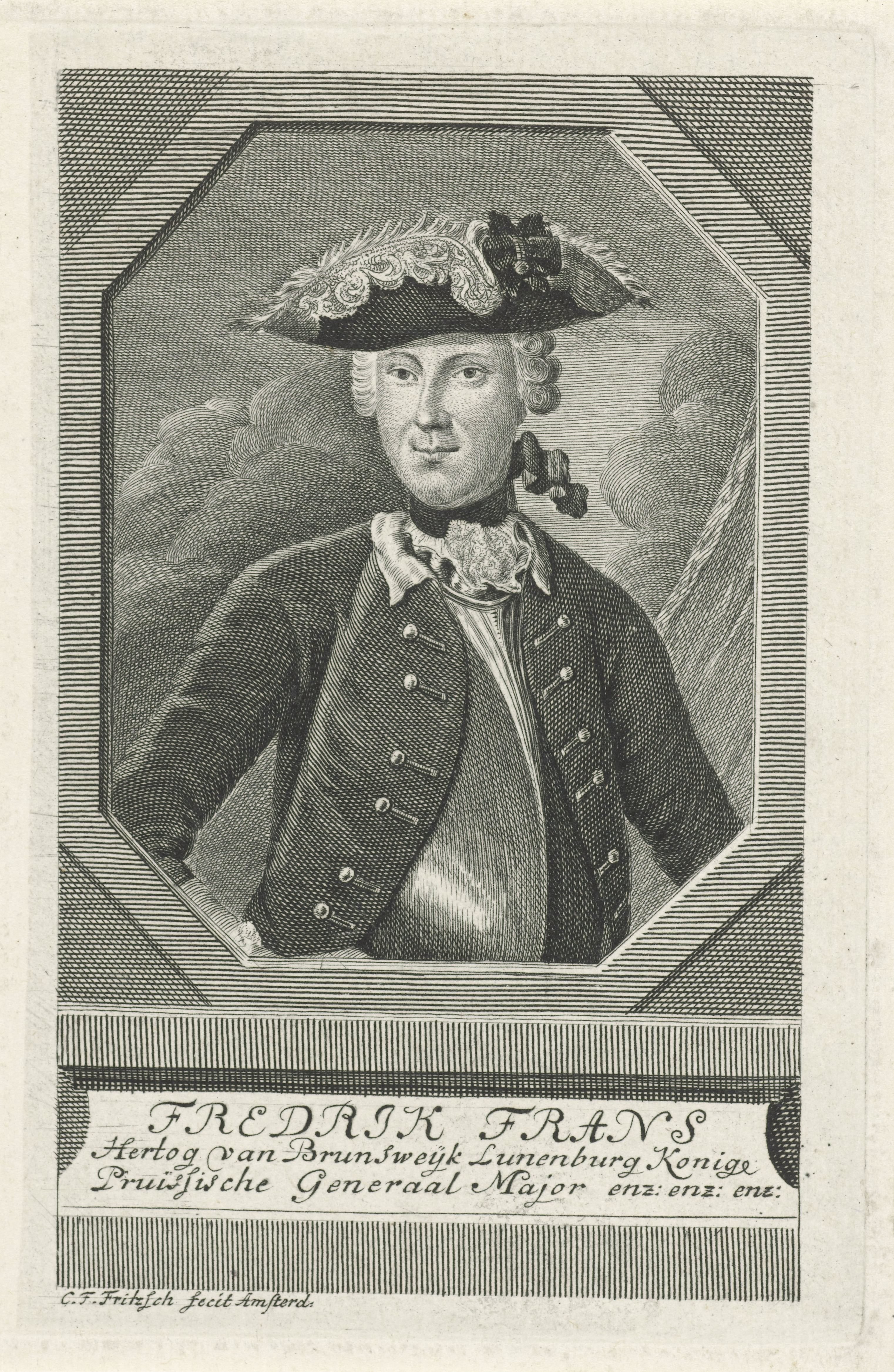 Portret van Frederik Frans, hertog van Brunswijk-Luneburg