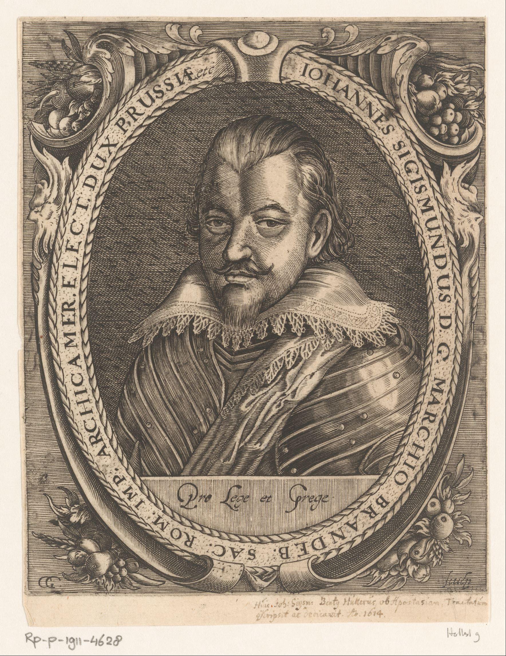 Portret van Johannes Sigismund van Brandenburg