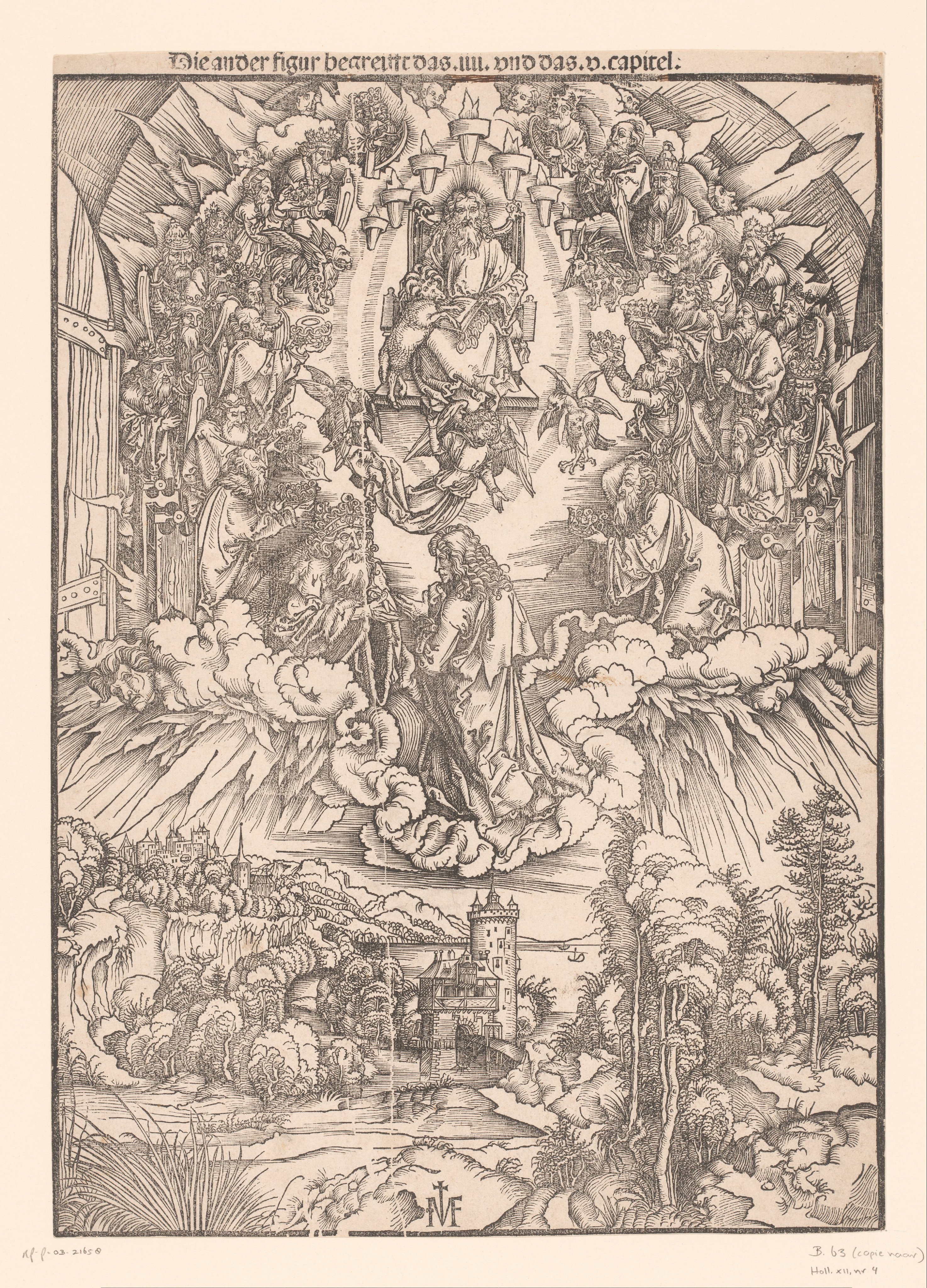 Johannes de Evangelist voor God en de ouderlingen