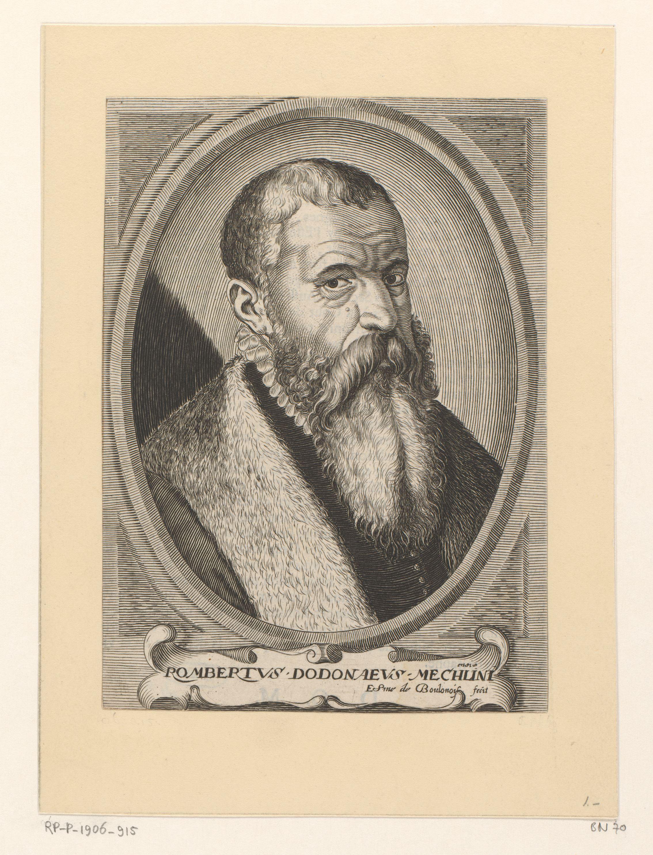 Portret van Rembertus Dodonaeus