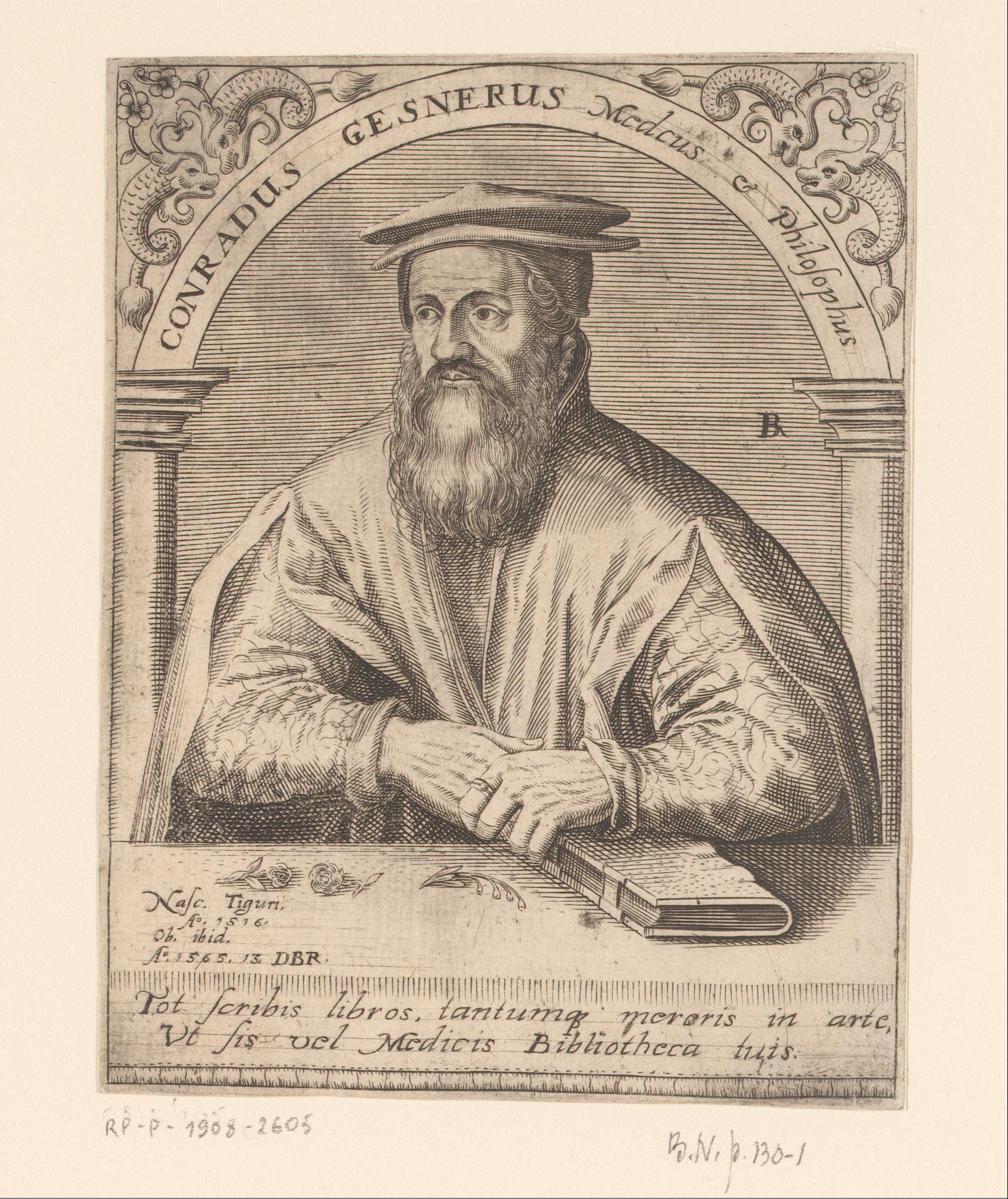 Portret van Conrad Gesner