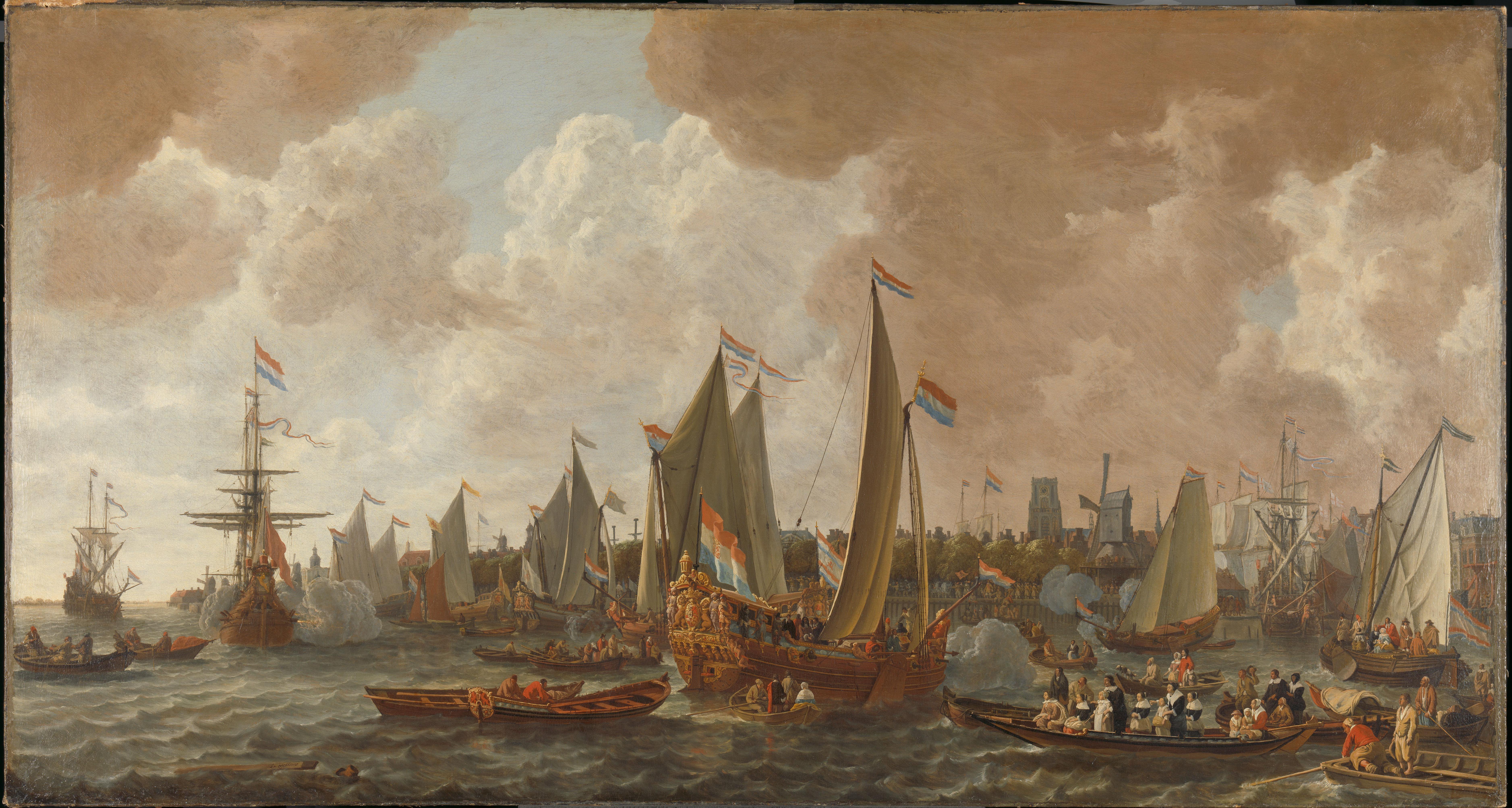 Arrival of Charles II, King of England, in Rotterdam, 24 May 1660