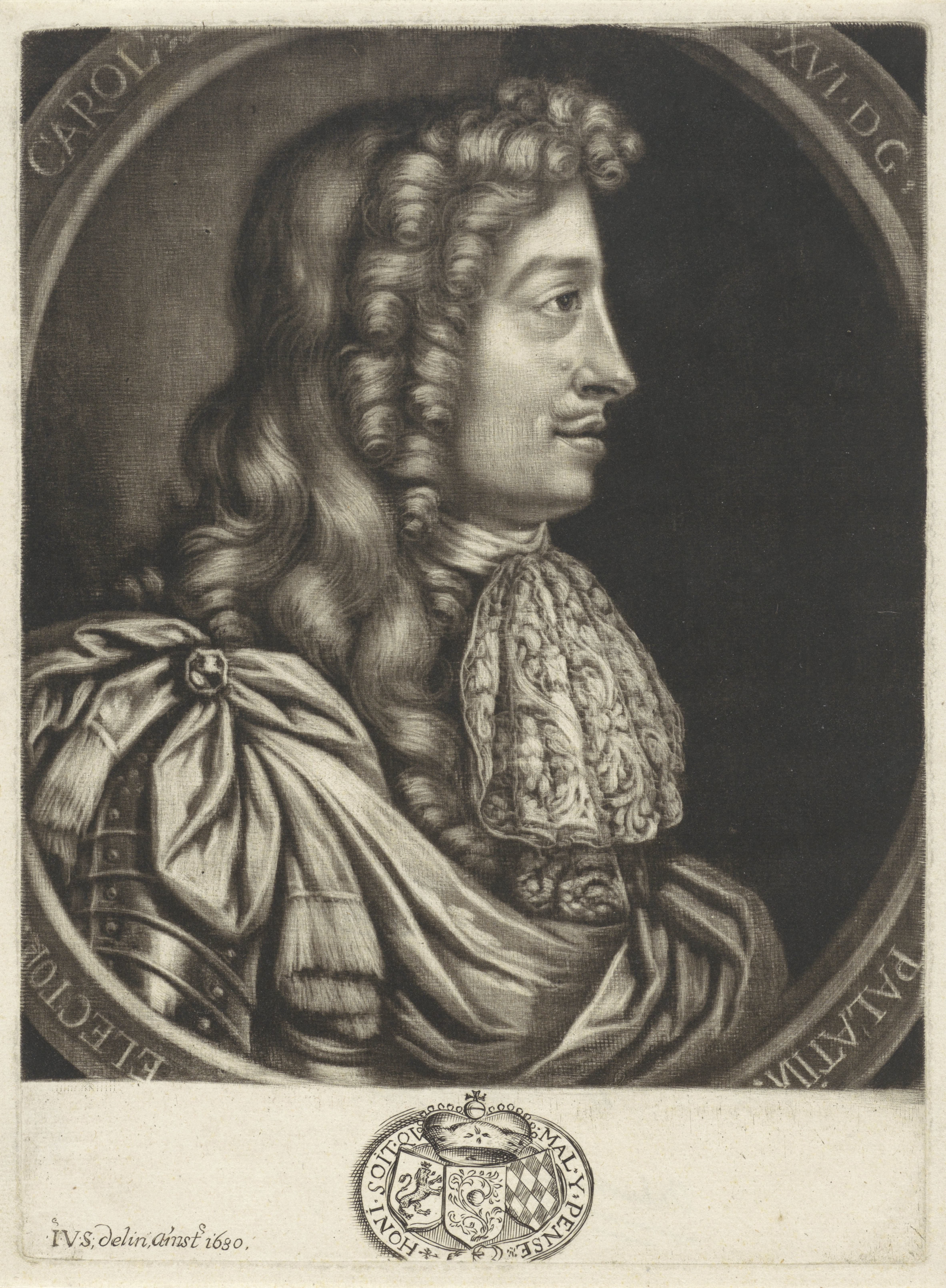 Portret van Karel Lodewijk van de Palts