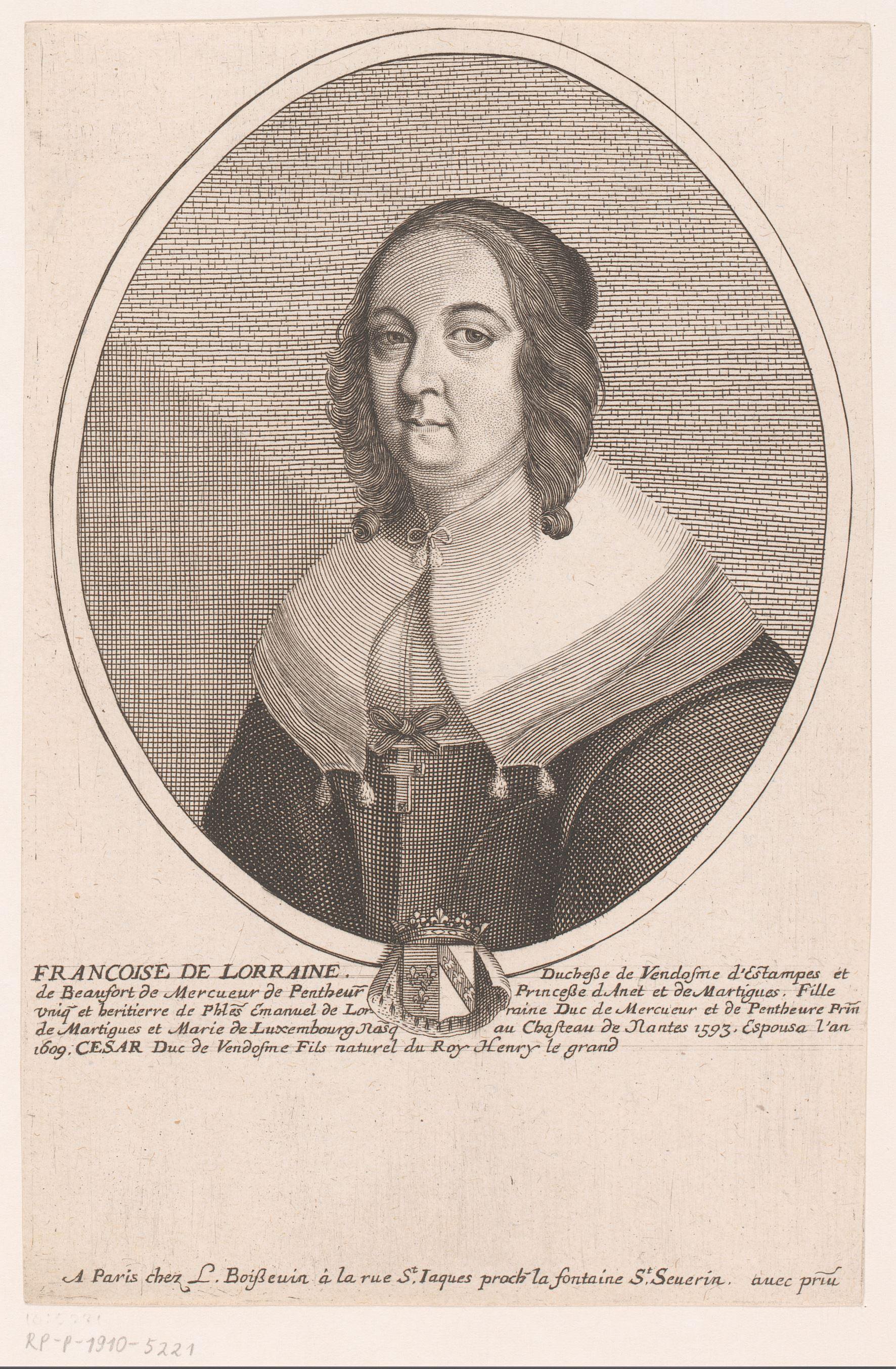 Portret van Françoise de Lorraine
