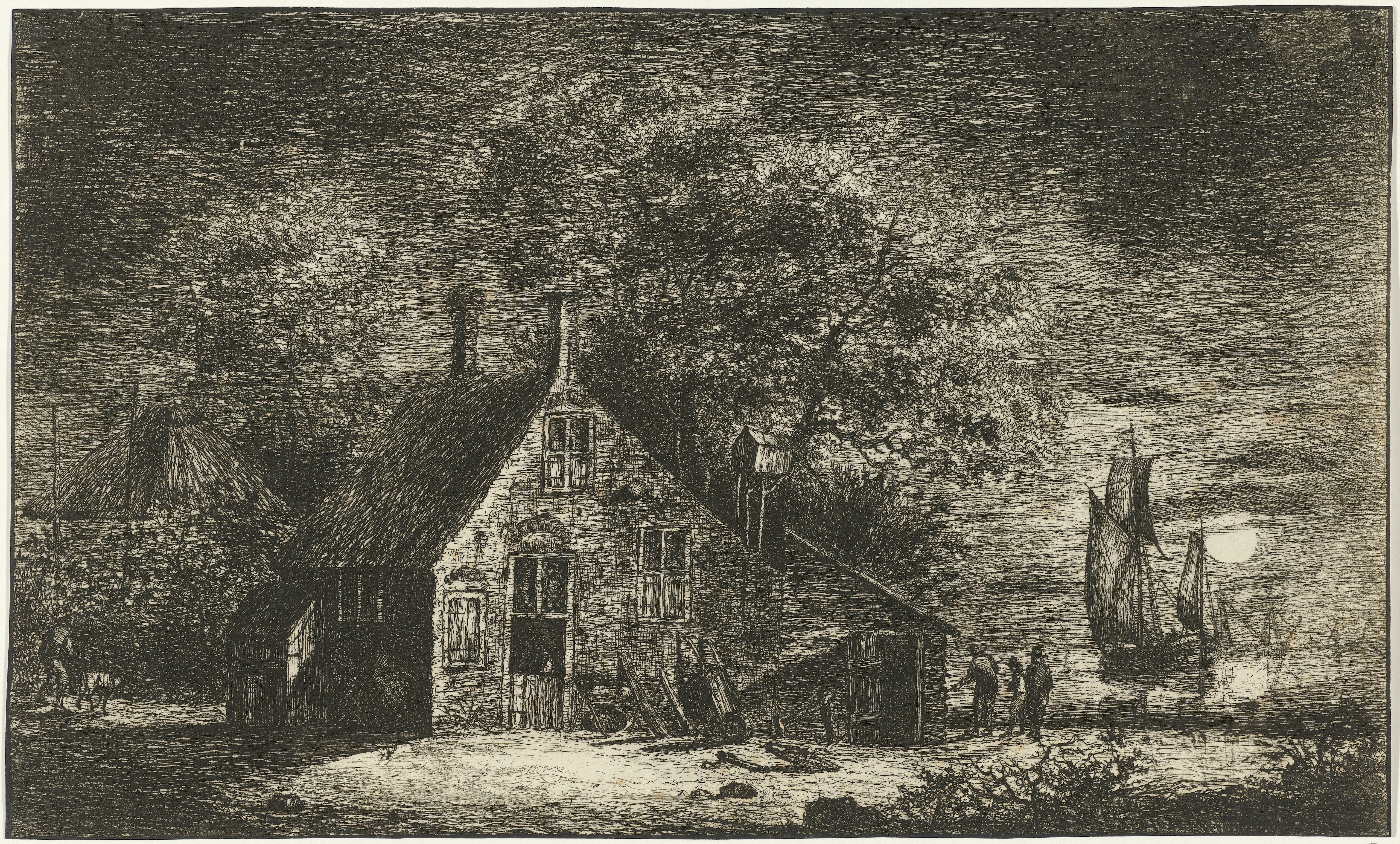 Boerderij aan een rivier