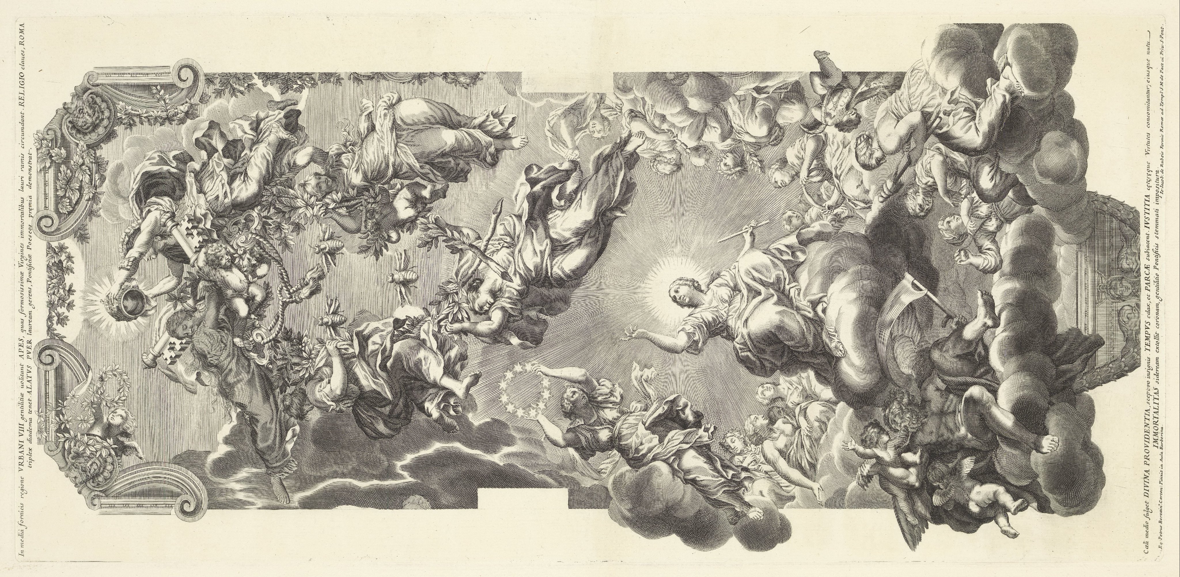 Gewelfdecoratie uit Pallazzo Barberini