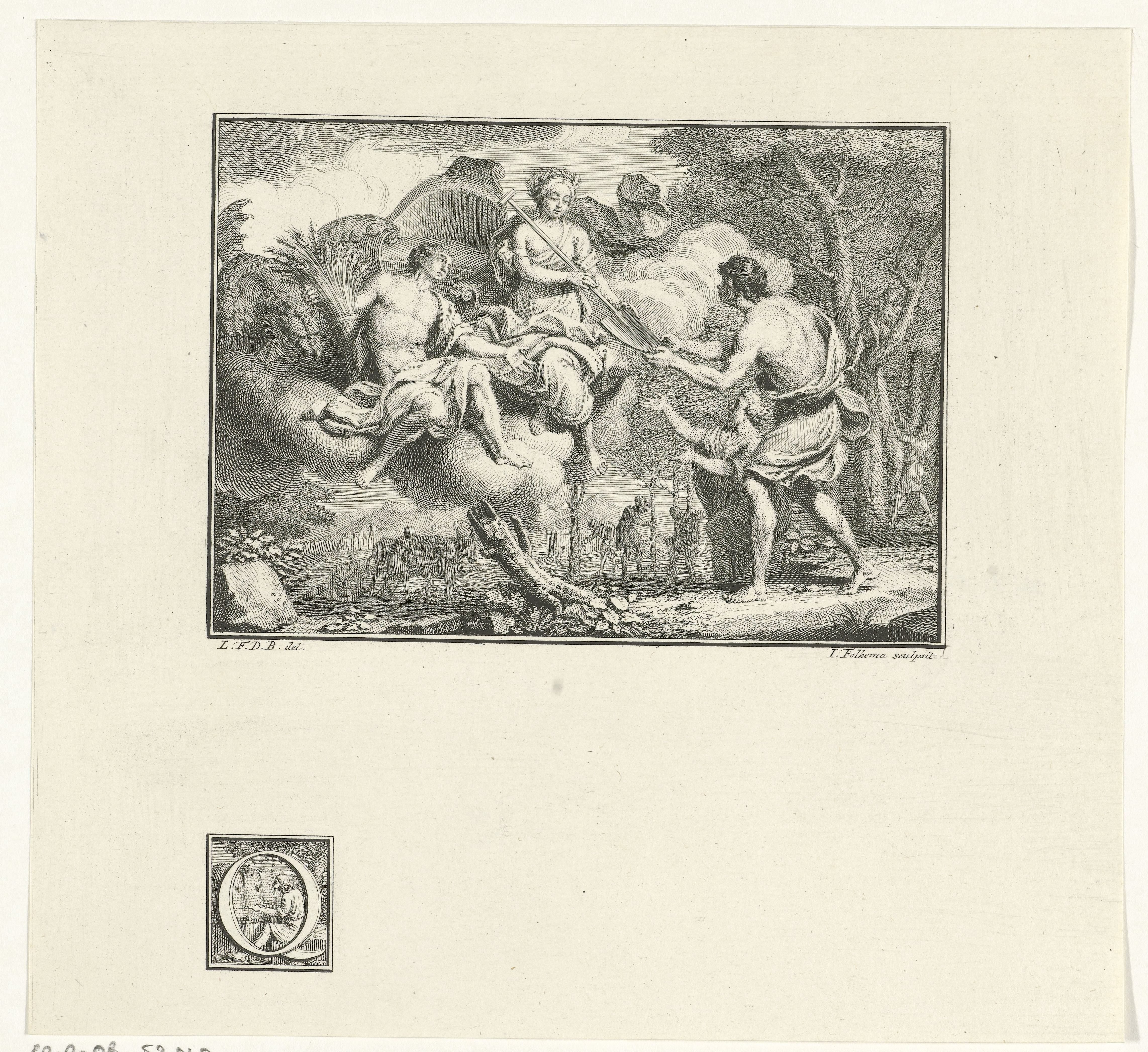 Ceres verschijnt aan de boeren