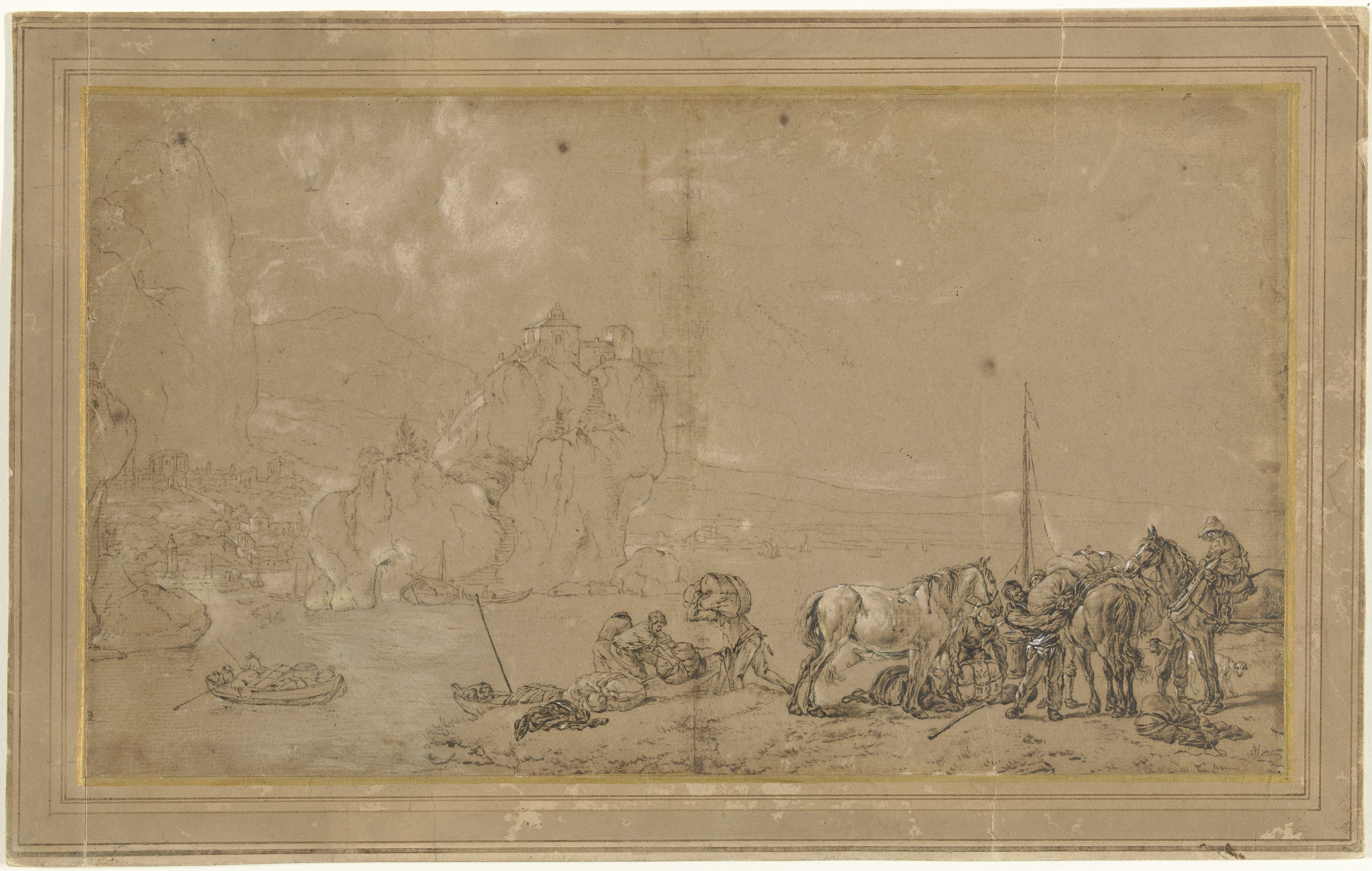Coastal Scene with the Embarkation of Goods