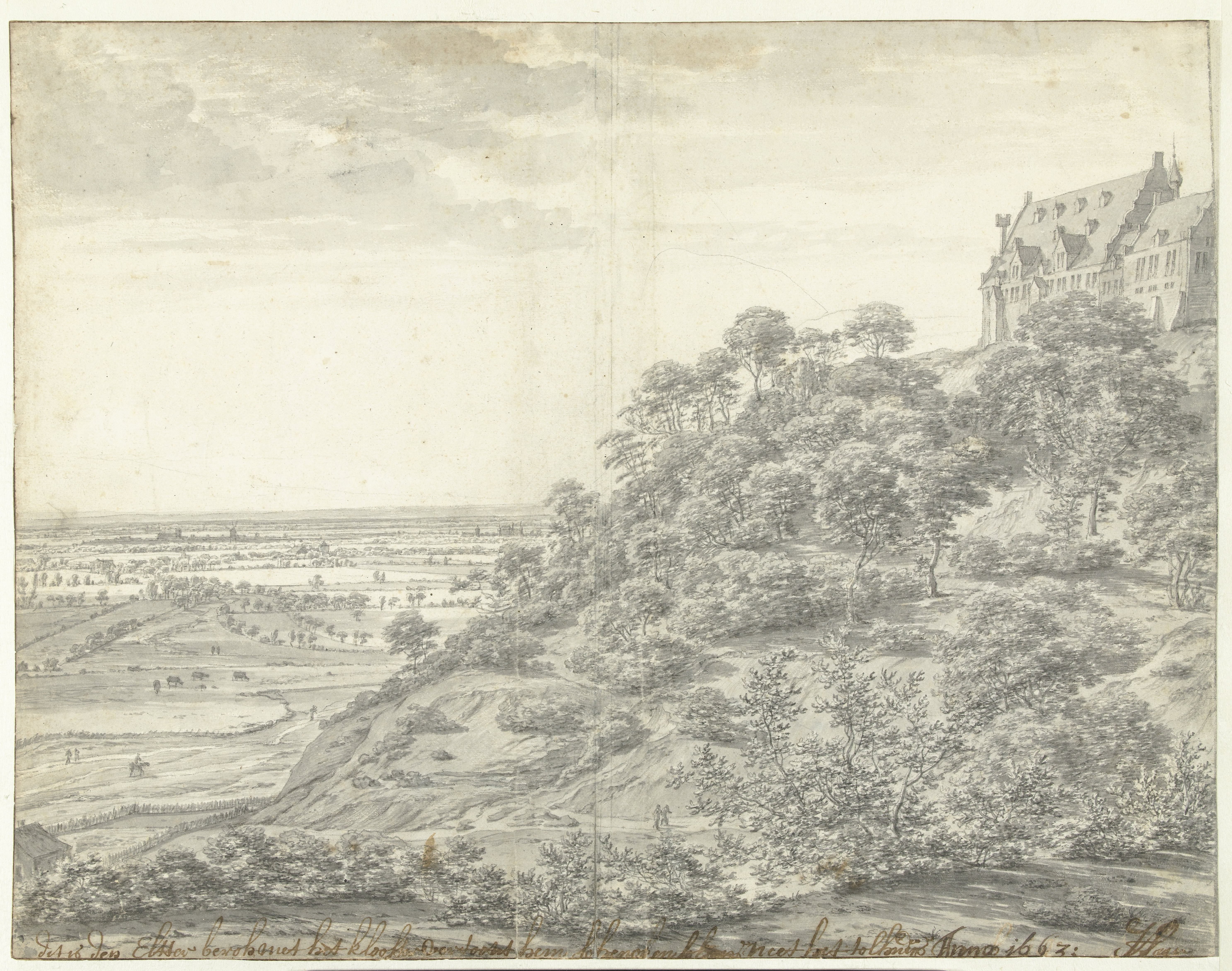 Gezicht op de Elter Berg