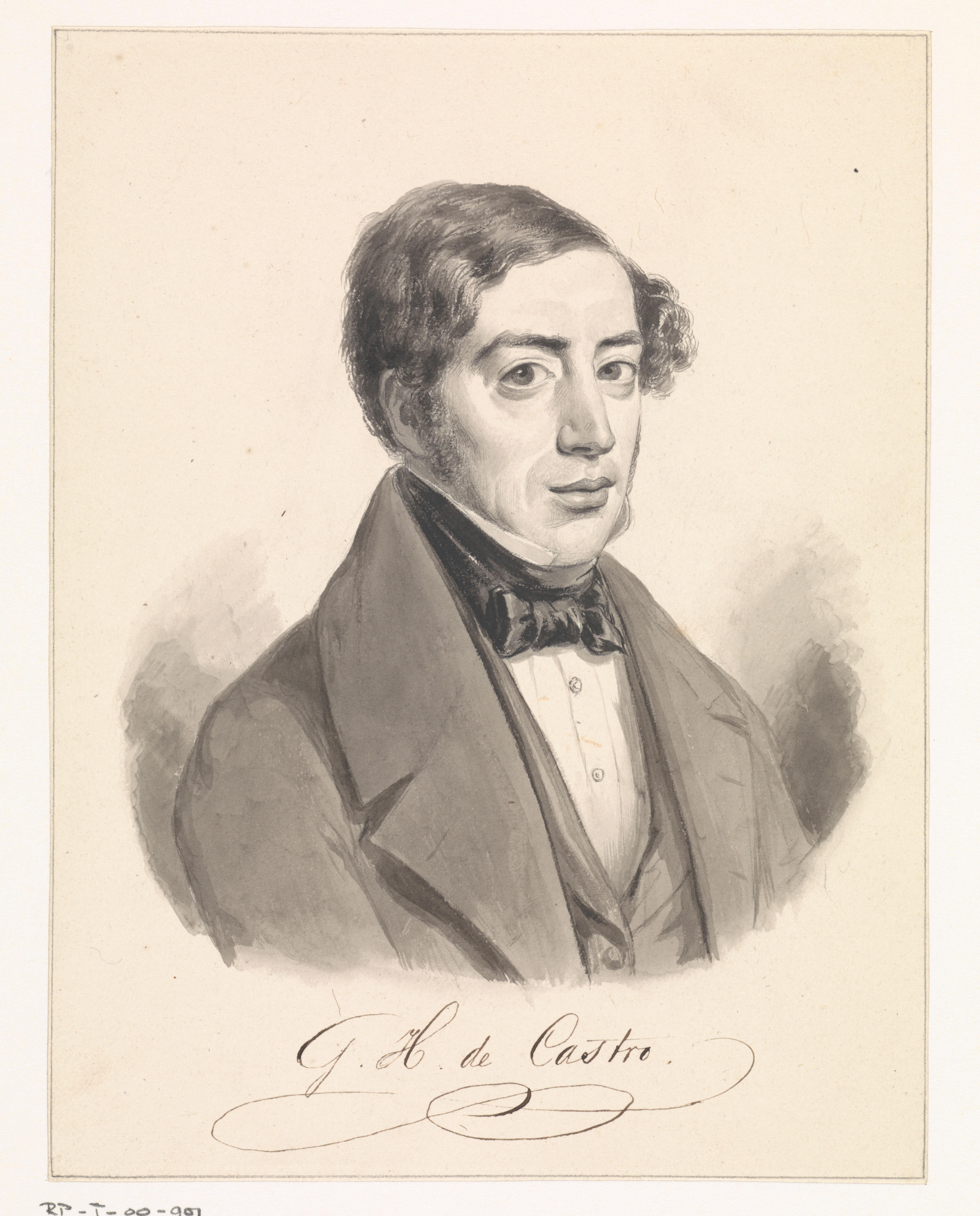 Portret van Gabriël Henriques de Castro
