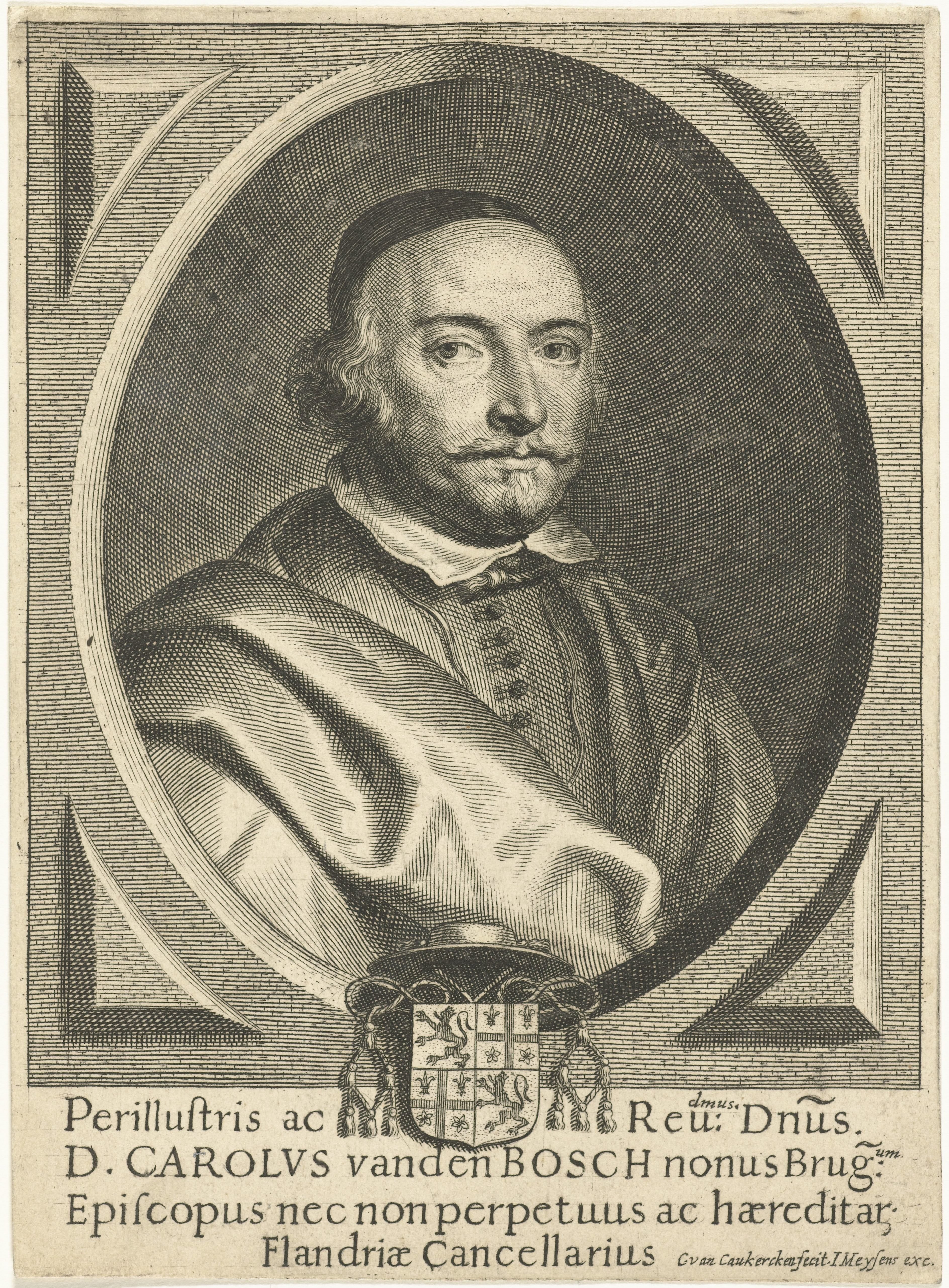 Portret van Karel van den Bosch bisschop van Brugge