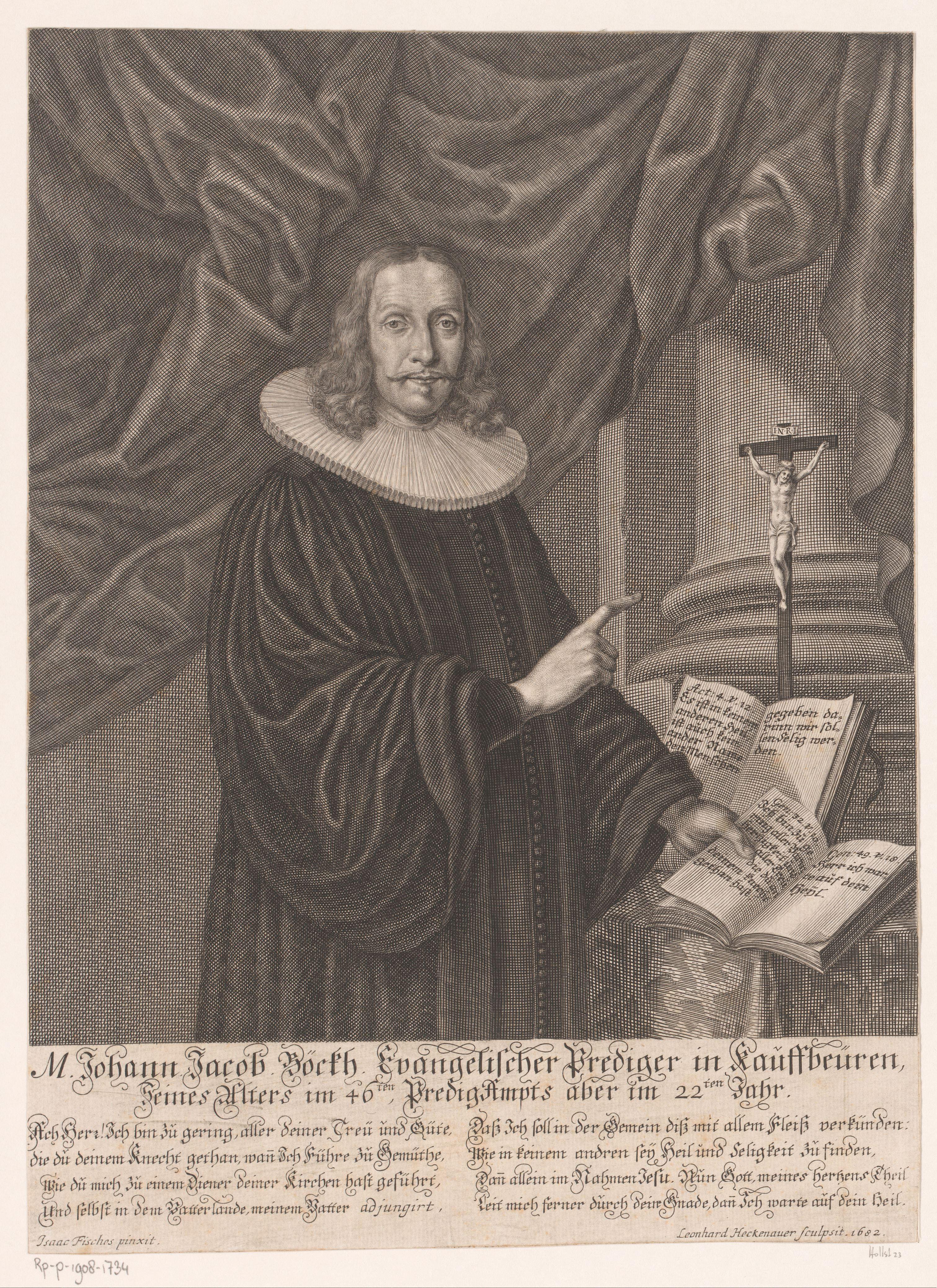 Portret van Johann Jacob Böckh