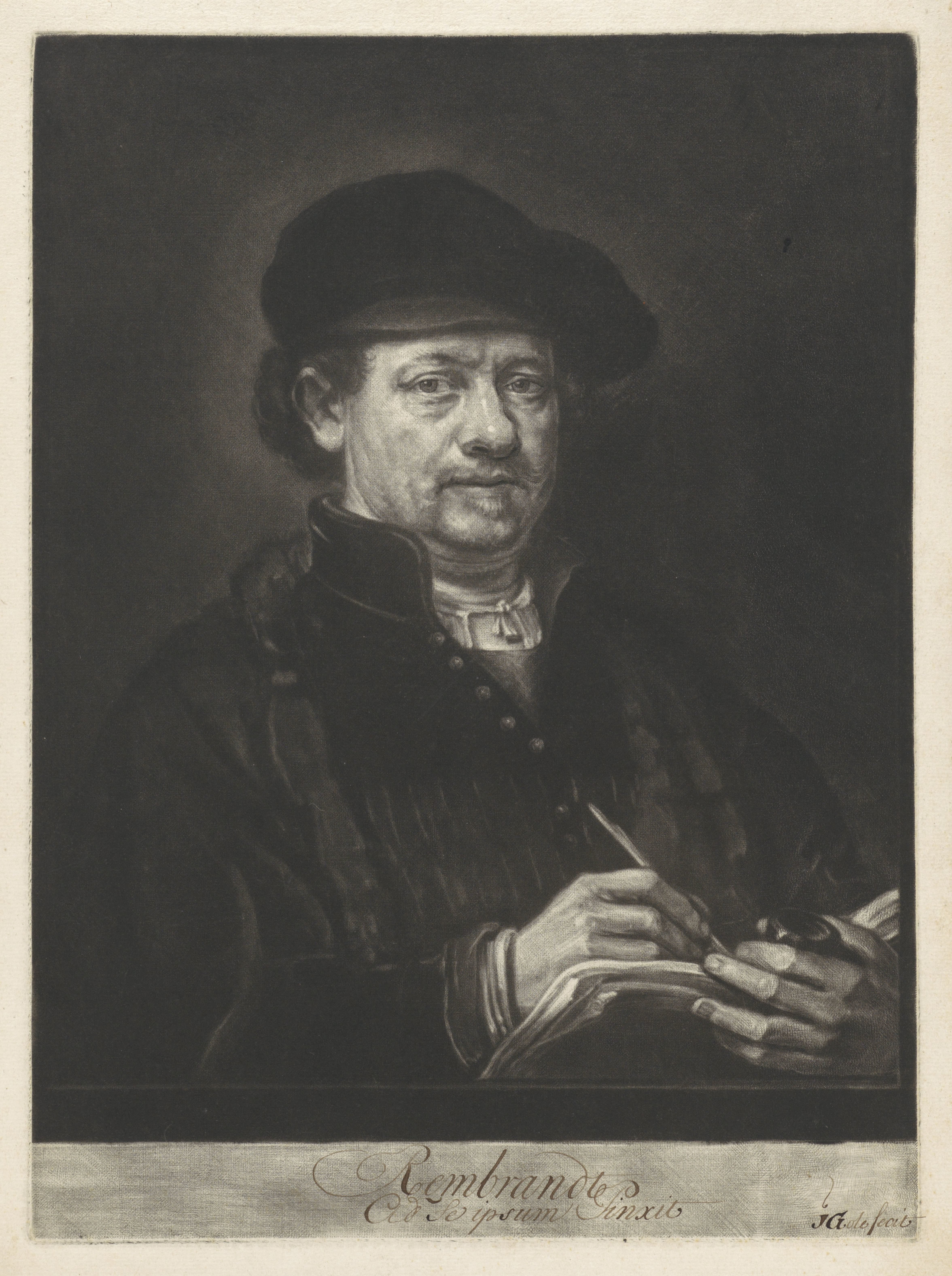 Zelfportret van Rembrandt van Rijn