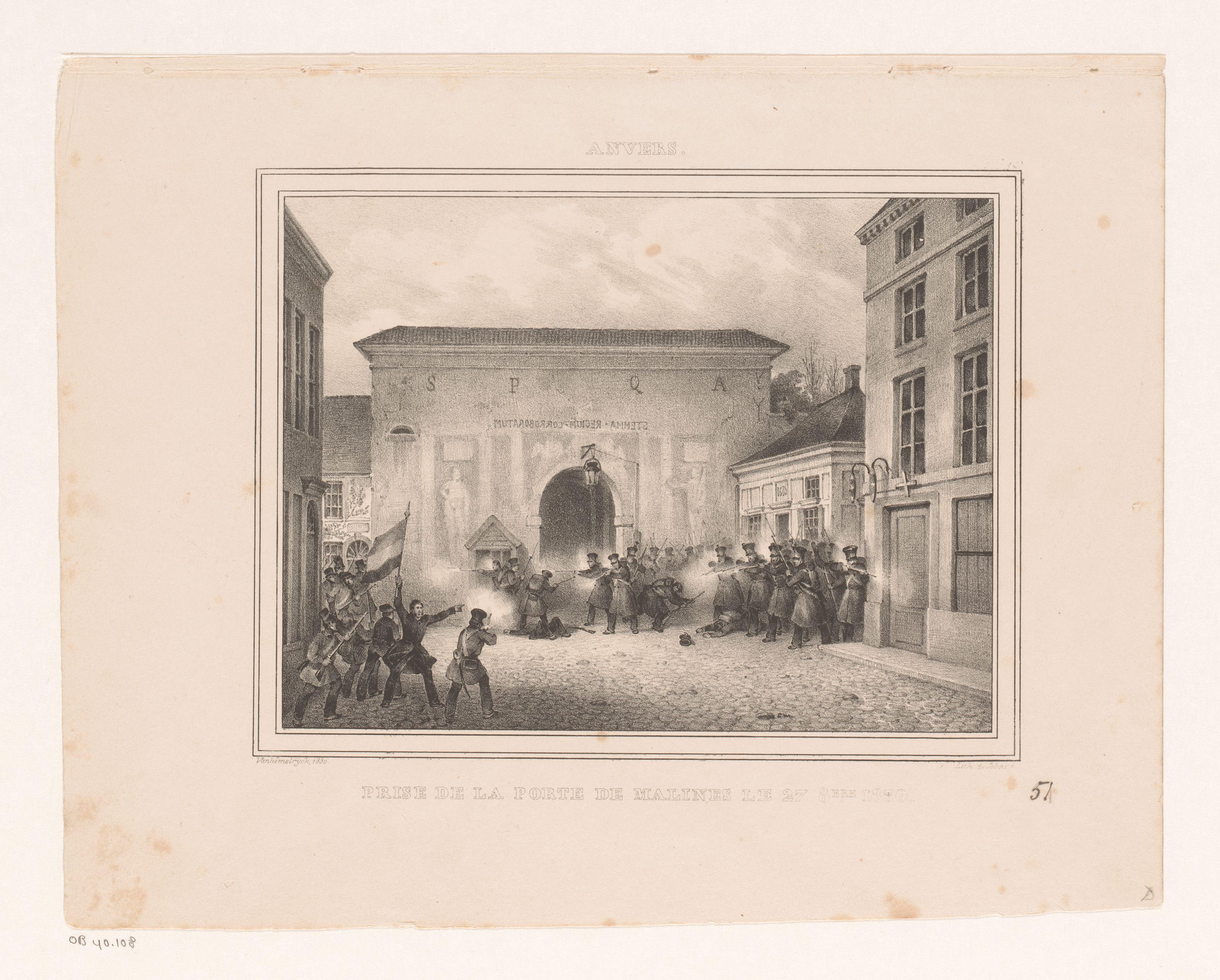 Verovering van de Mechelsepoort te Antwerpen